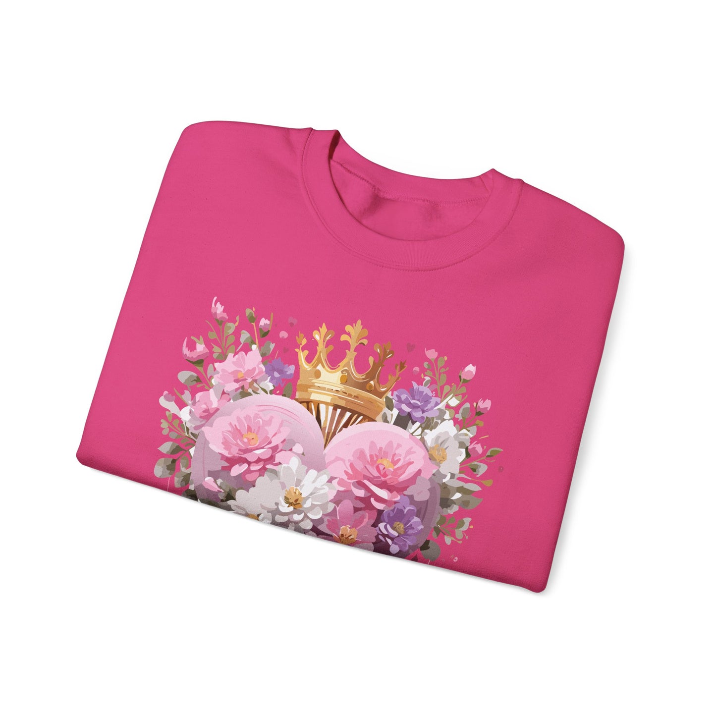Floral Heart Sweatshirt, Floral Love Sweatshirt, Valentine's Day Sweatshirt, Heart Floral Sweatshirt