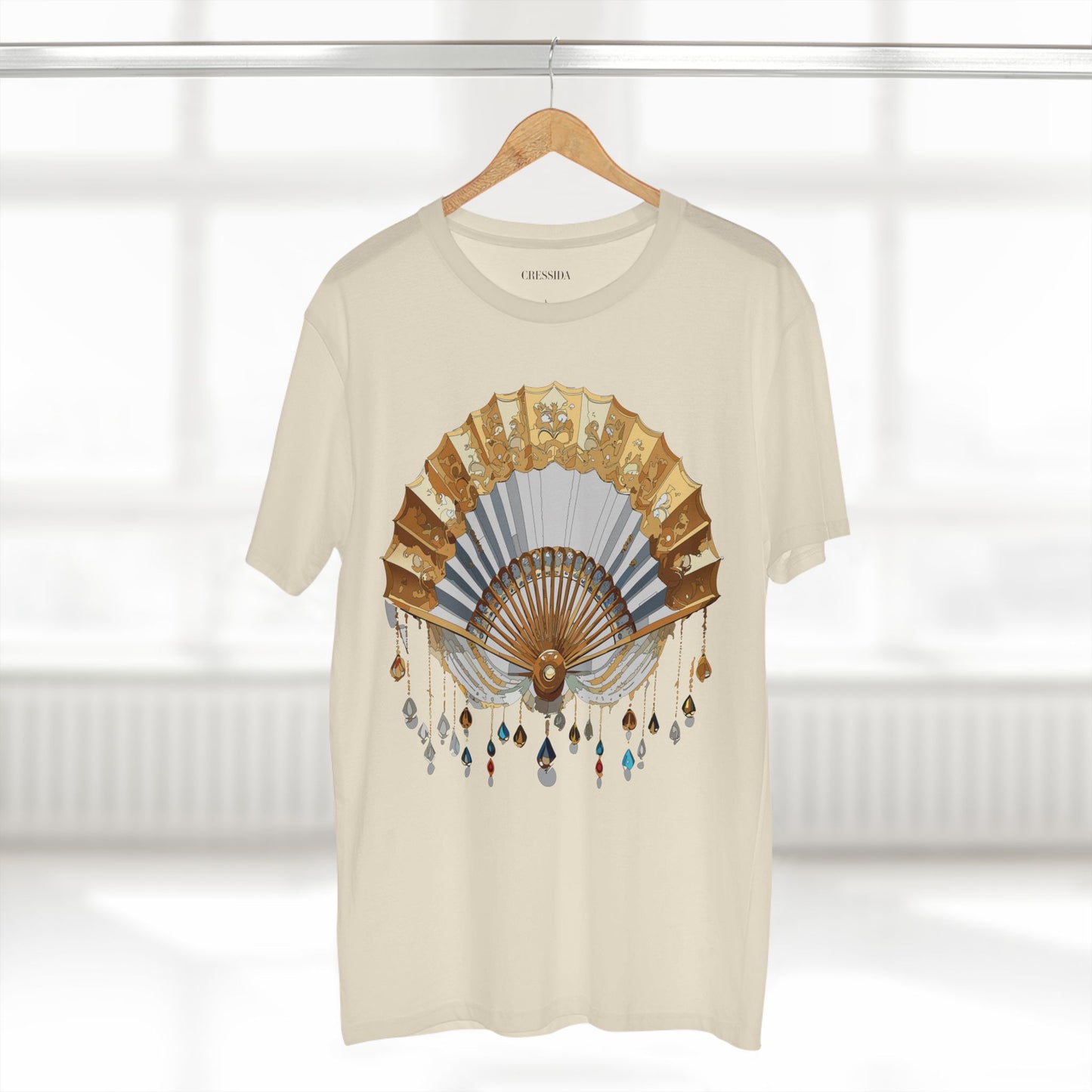 Fan shirt, Shirt with Fan, Tee Shirt with Antique Fan