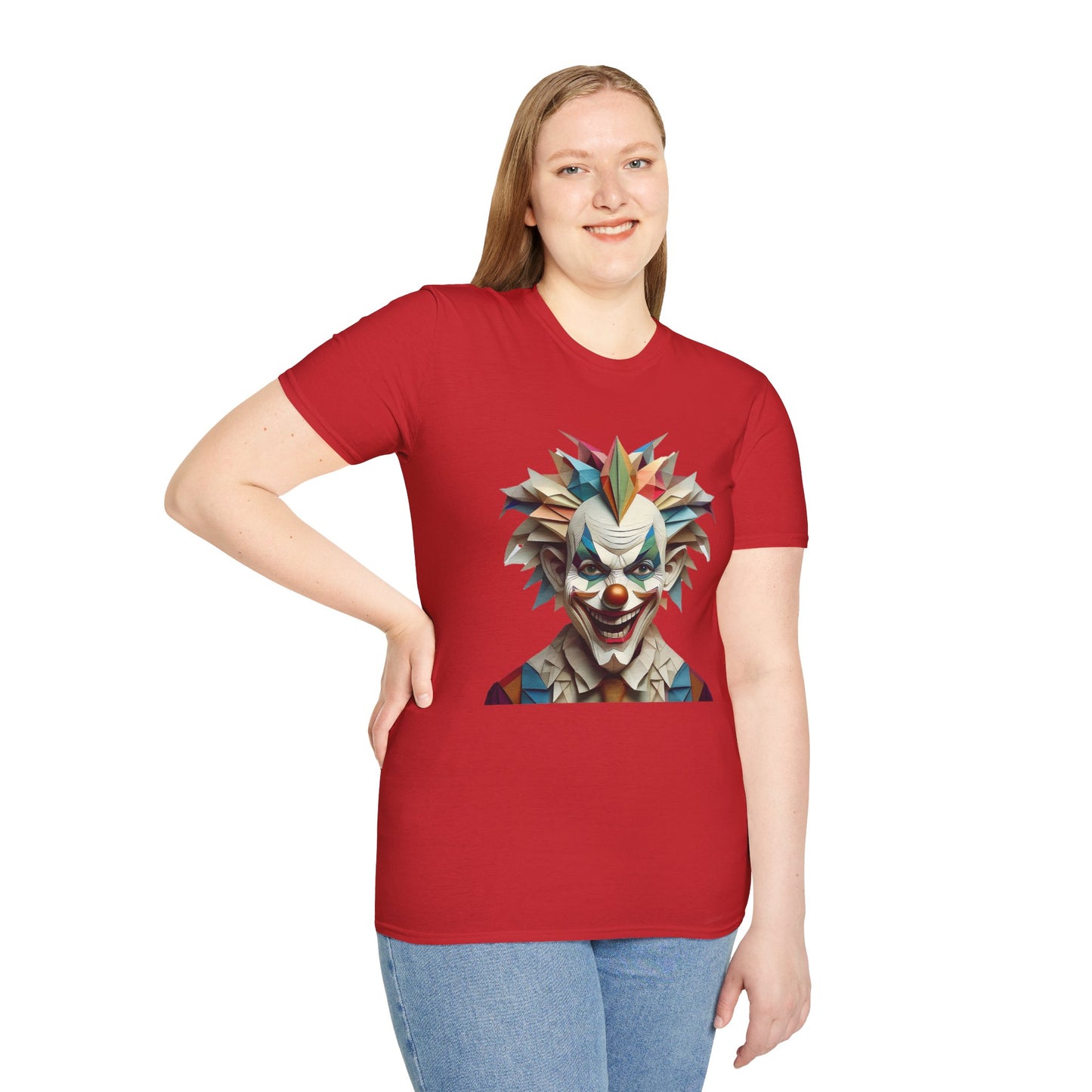 Clown Shirt, T Shirt with Clown, Funny Man Shirt, Tee Shirt with Funny Man, Circus Shirt, Shirt with Circus, Scary Man Shirt, Shirt with Scary Man