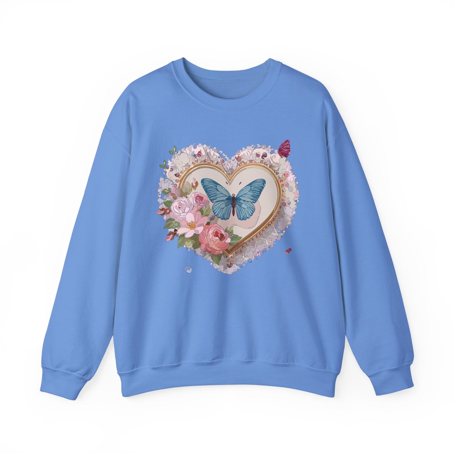 Floral Heart Sweatshirt, Floral Love Sweatshirt, Valentine's Day Sweatshirt, Heart Floral Sweatshirt