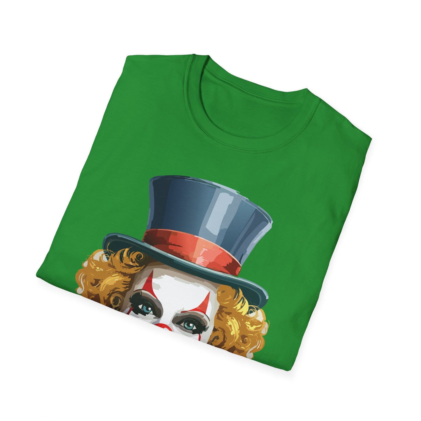 Clown Shirt, T Shirt with Clown, Funny Man Shirt, Tee Shirt with Funny Man, Circus Shirt, Shirt with Circus, Scary Man Shirt, Shirt with Scary Man