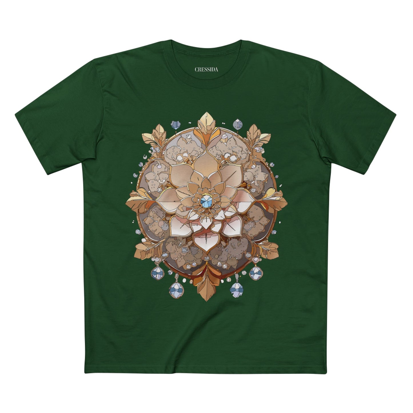 Floral Shirt, Shirt with Flower, Tee Shirt with Antique Flower