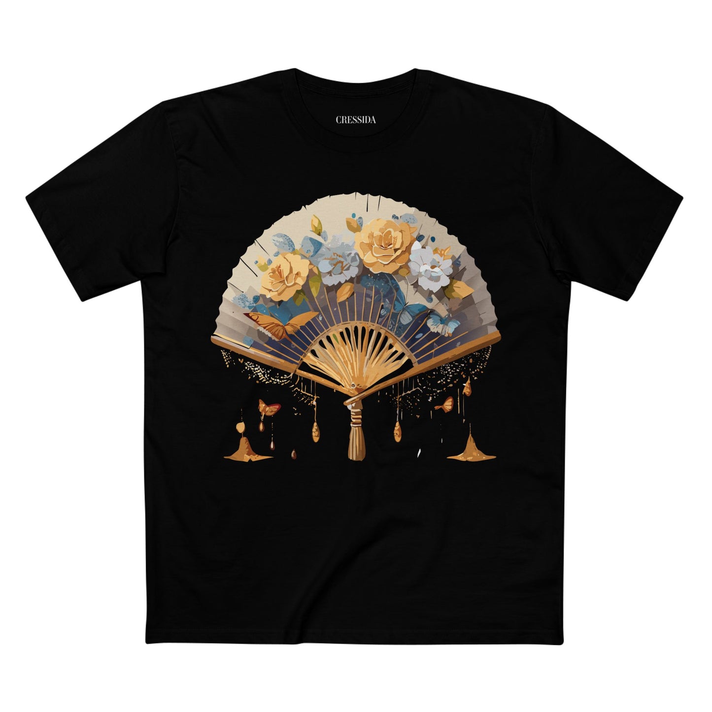 Fan shirt, Shirt with Fan, Tee Shirt with Antique Fan