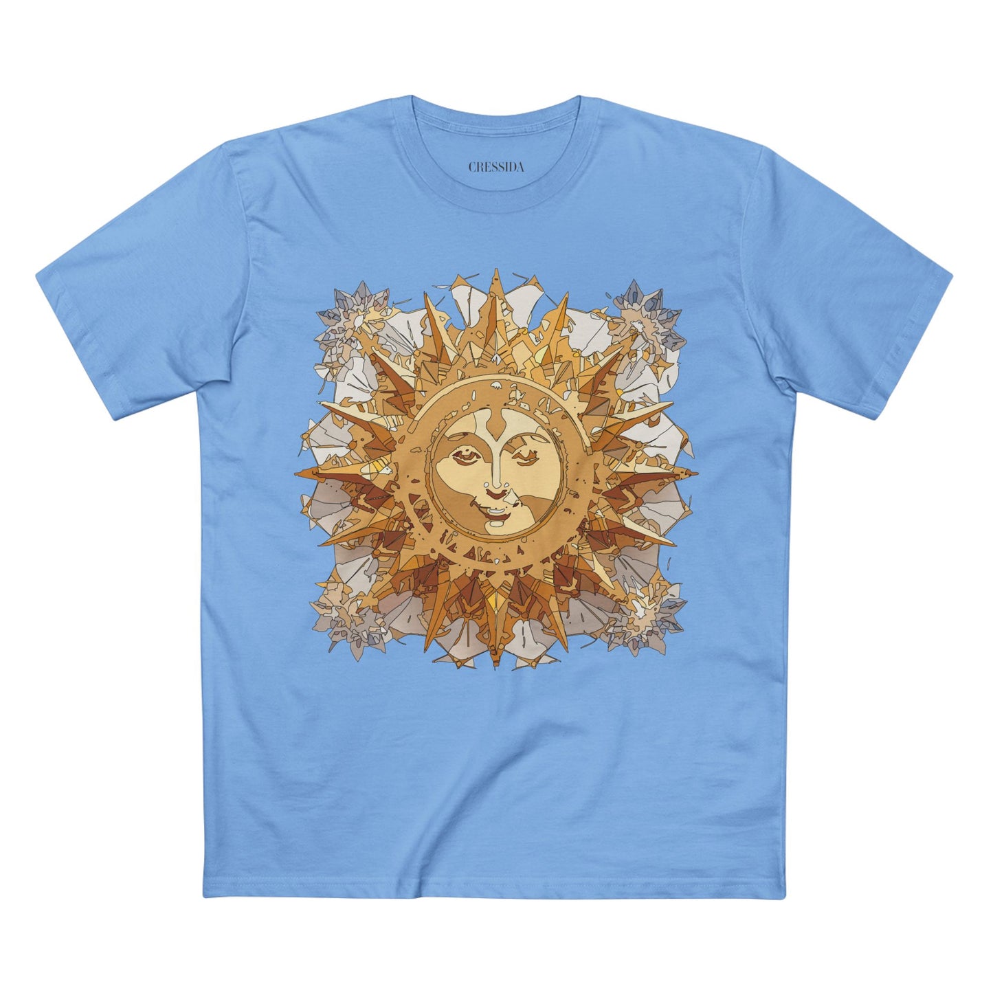 Sun Shirt, Shirt with Sun, Tee Shirt with Gold Sun
