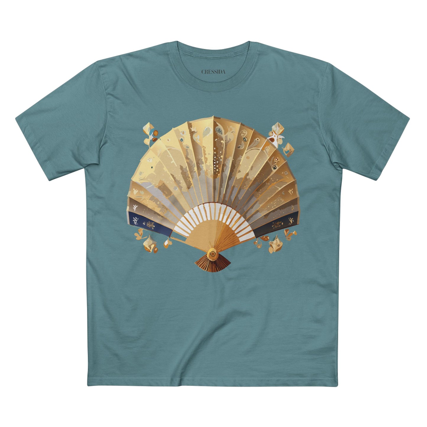 Fan shirt, Shirt with Fan, Tee Shirt with Antique Fan