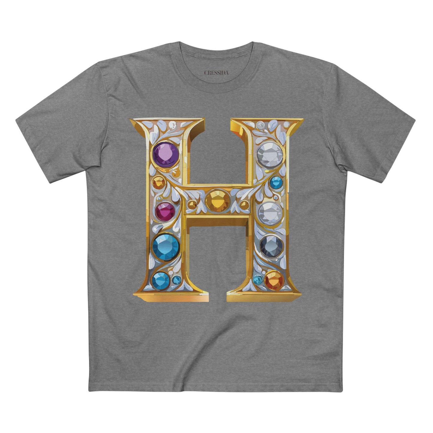 Letter Shirt, Shirt with Letters, Tee Shirt with Gold Letters