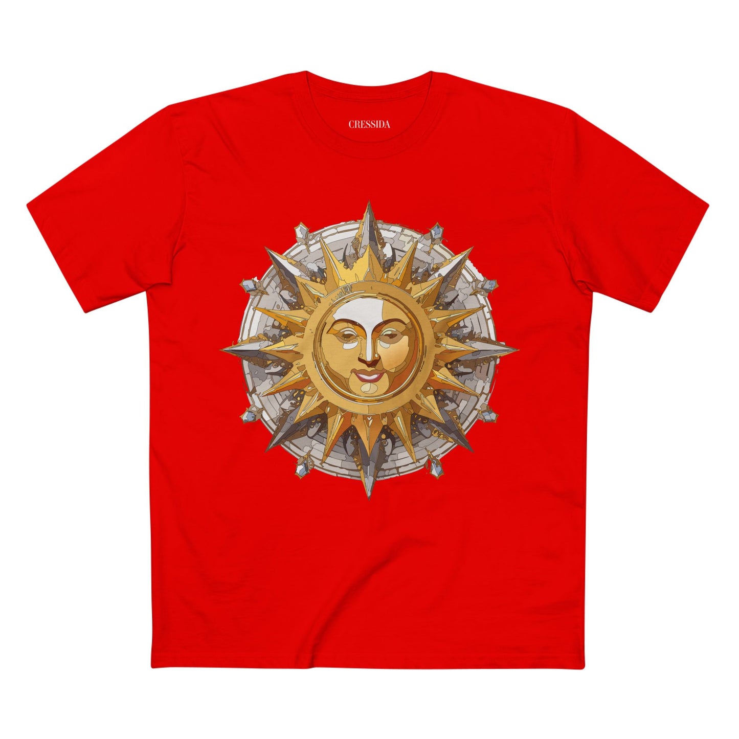 Sun Shirt, Shirt with Sun, Tee Shirt with Gold Sun