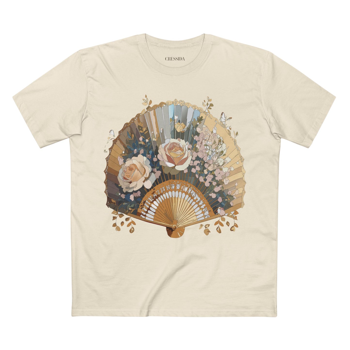 Fan shirt, Shirt with Fan, Tee Shirt with Antique Fan