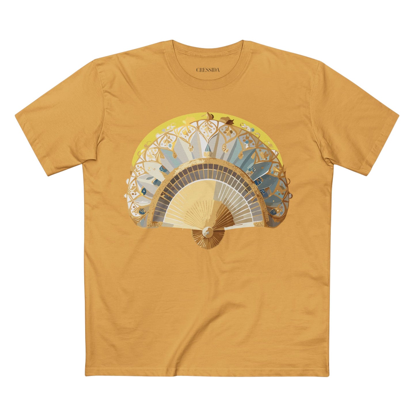 Fan shirt, Shirt with Fan, Tee Shirt with Antique Fan