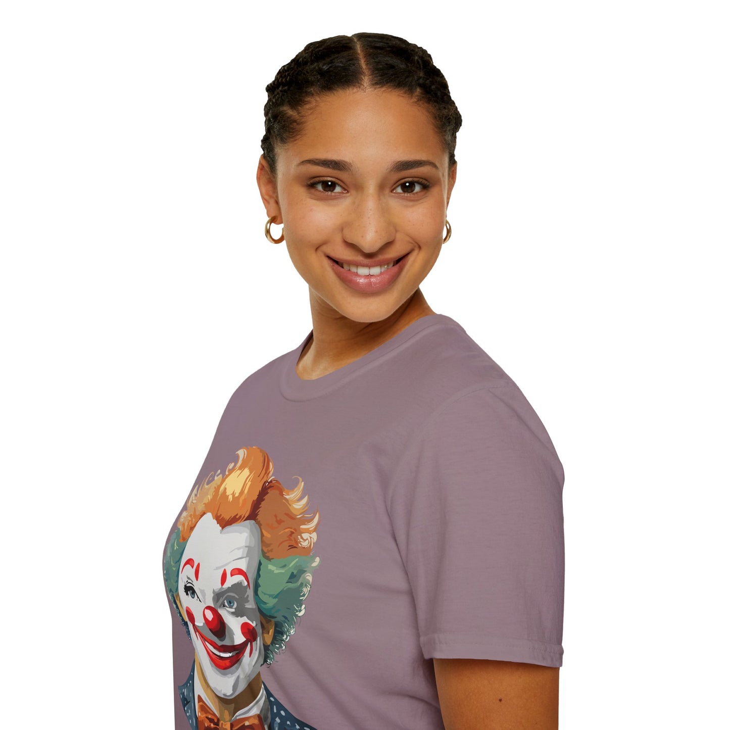 Clown Shirt, T Shirt with Clown, Funny Man Shirt, Tee Shirt with Funny Man, Circus Shirt, Shirt with Circus, Scary Man Shirt, Shirt with Scary Man