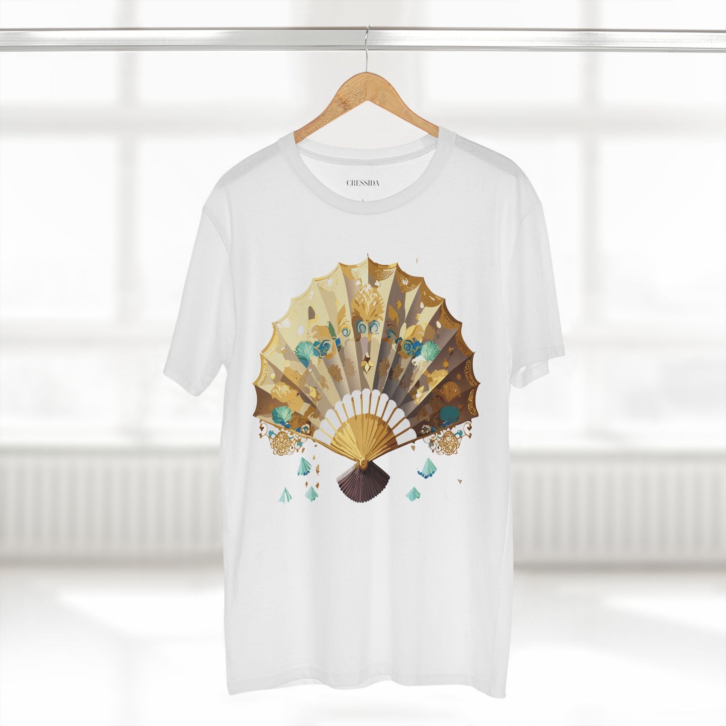 Fan shirt, Shirt with Fan, Tee Shirt with Antique Fan