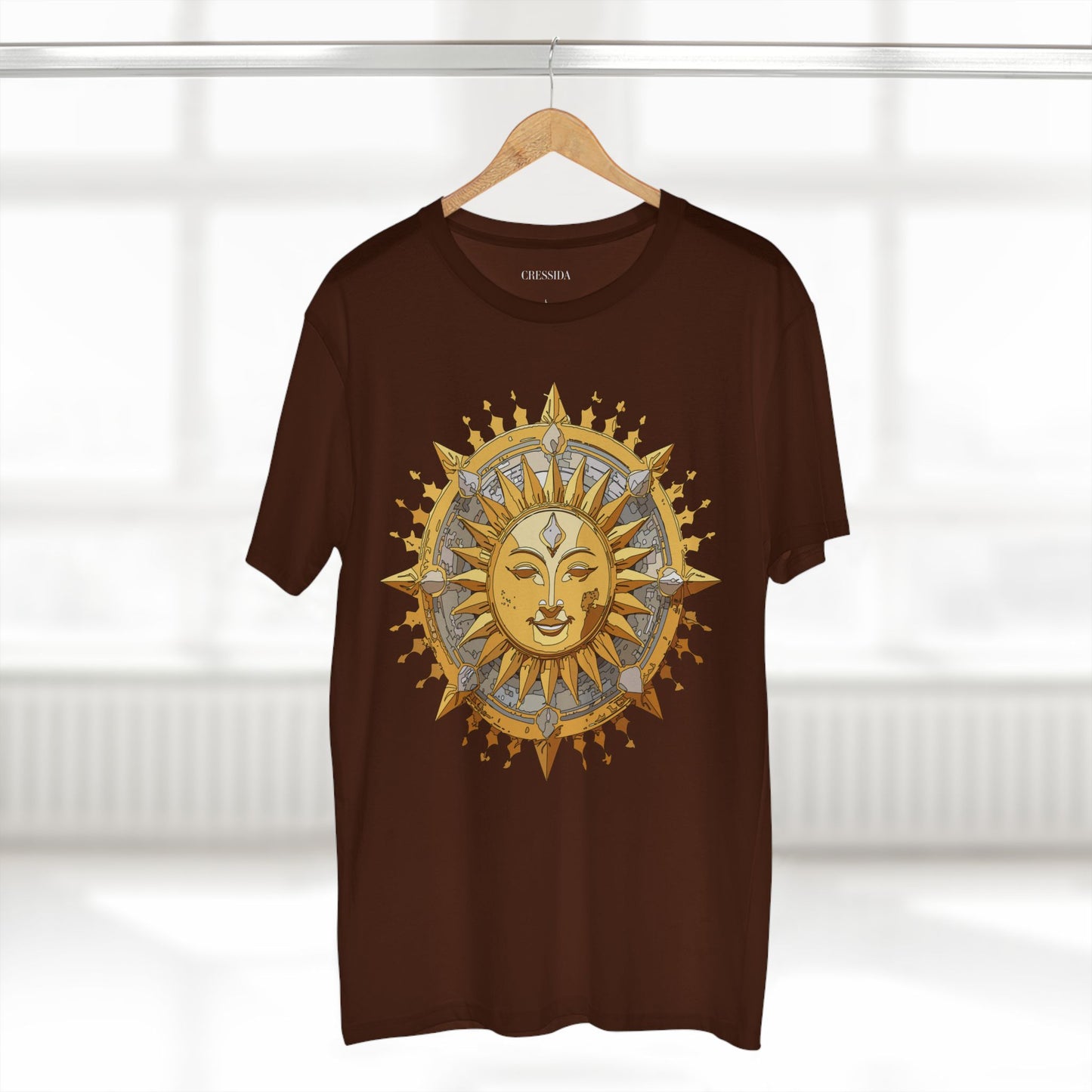 Sun Shirt, Shirt with Sun, Tee Shirt with Gold Sun