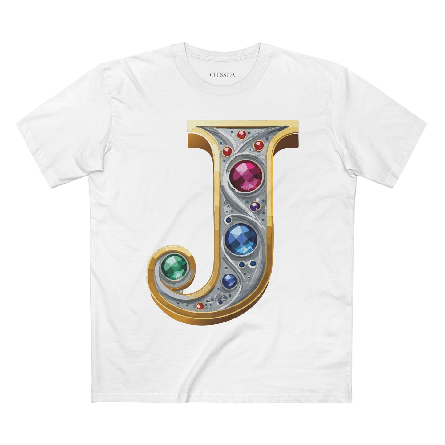 Letter Shirt, Shirt with Letters, Tee Shirt with Gold Letters