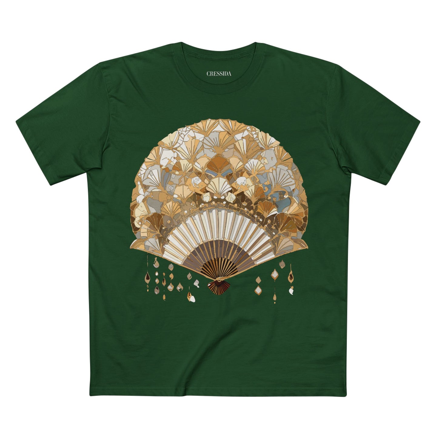 Fan shirt, Shirt with Fan, Tee Shirt with Antique Fan
