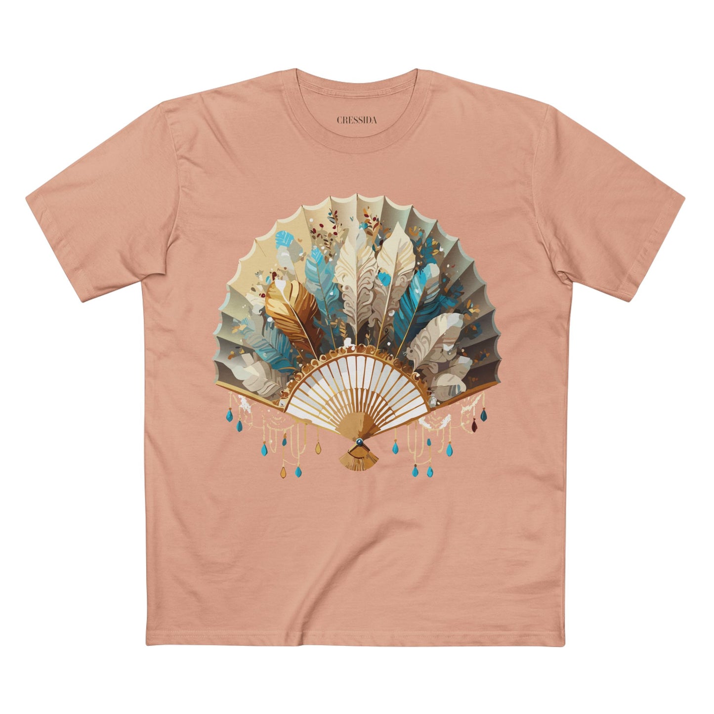 Fan shirt, Shirt with Fan, Tee Shirt with Antique Fan