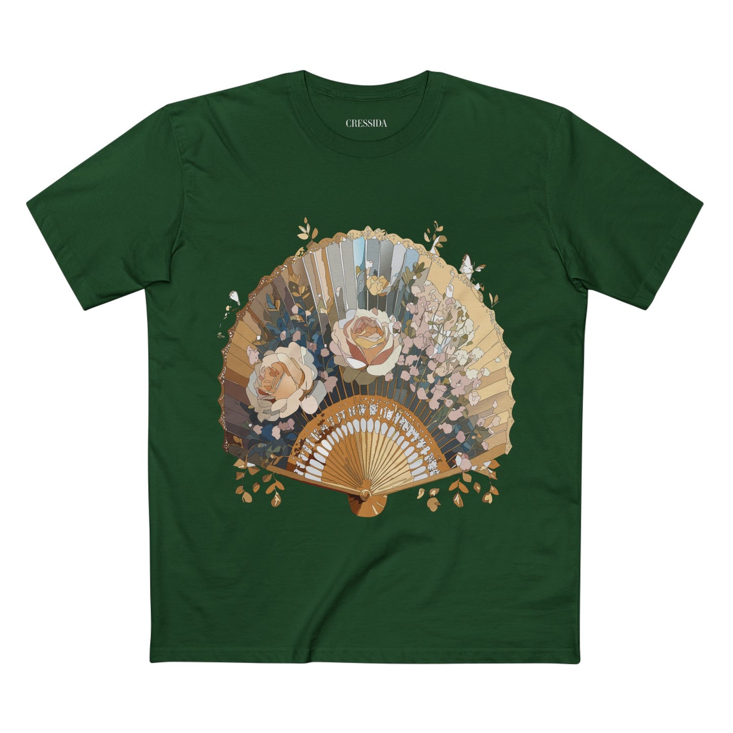 Fan shirt, Shirt with Fan, Tee Shirt with Antique Fan
