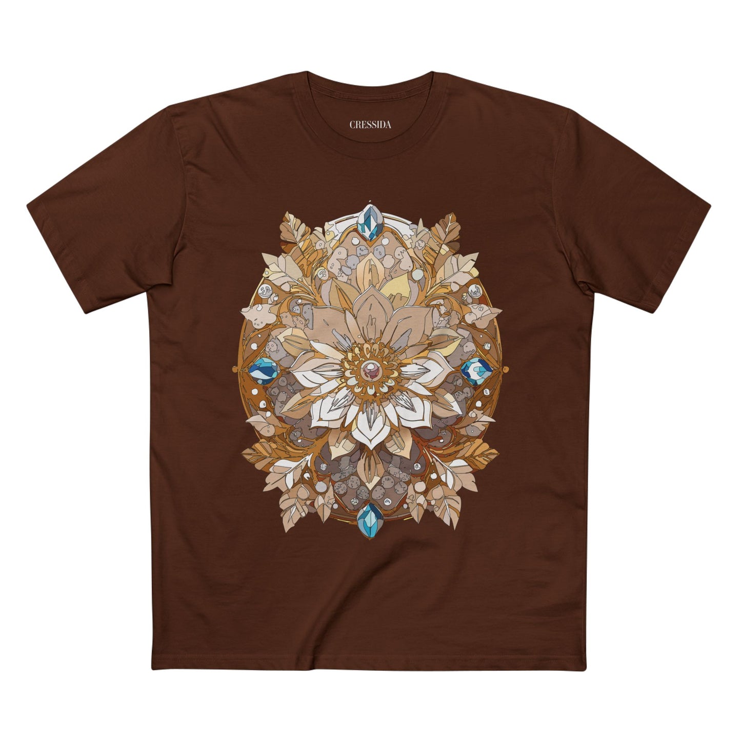 Floral Shirt, Shirt with Flower, Tee Shirt with Antique Flower