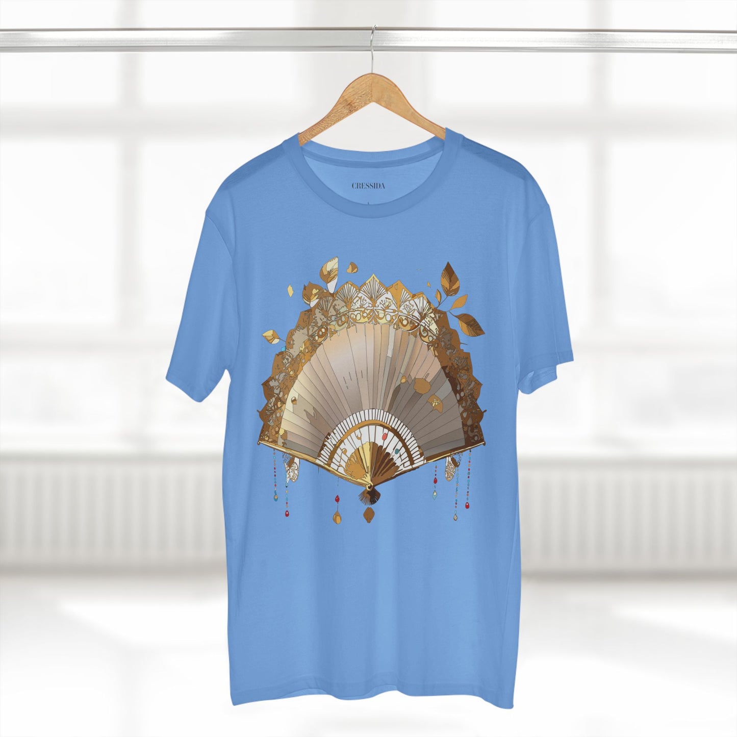 Fan shirt, Shirt with Fan, Tee Shirt with Antique Fan