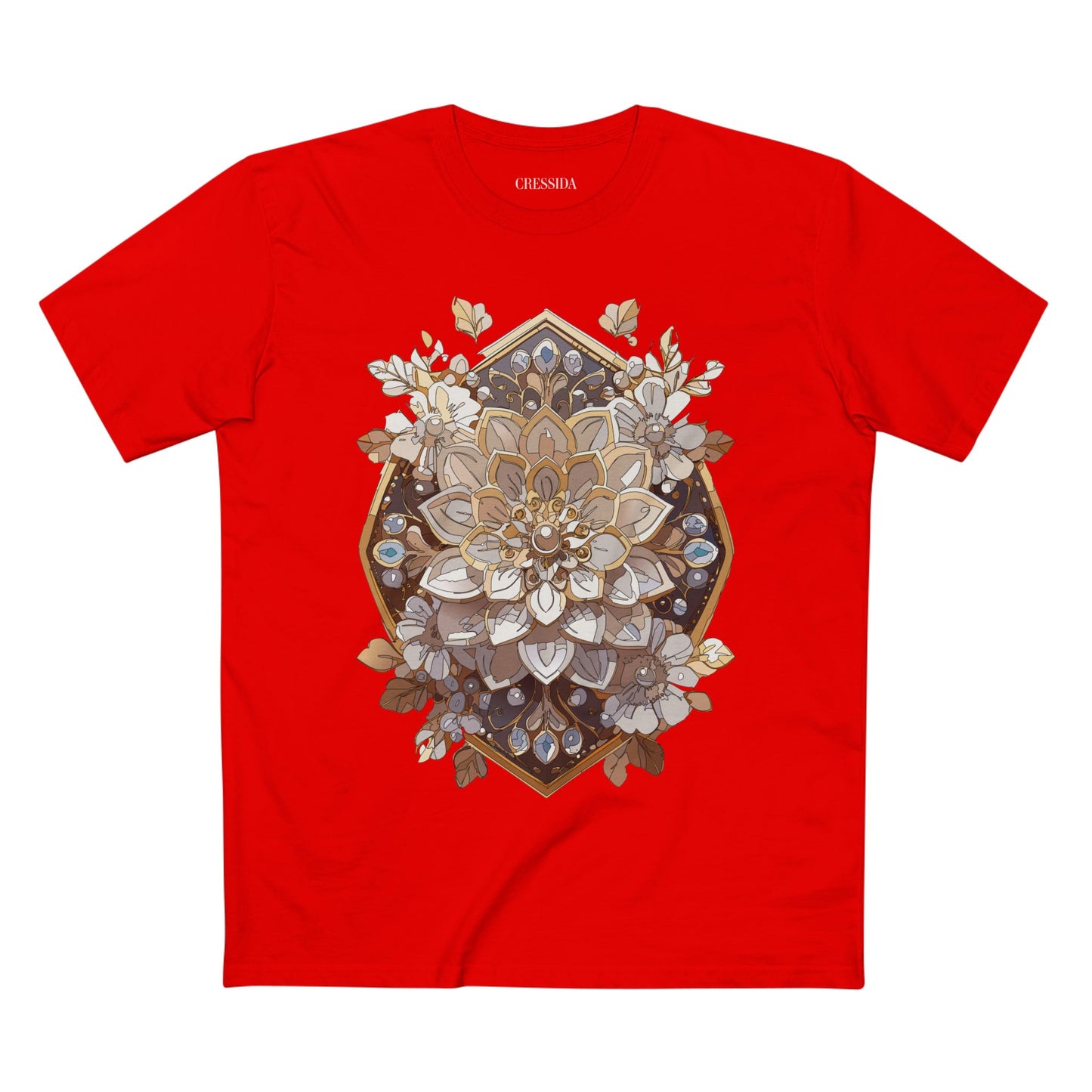 Floral Shirt, Shirt with Flower, Tee Shirt with Antique Flower