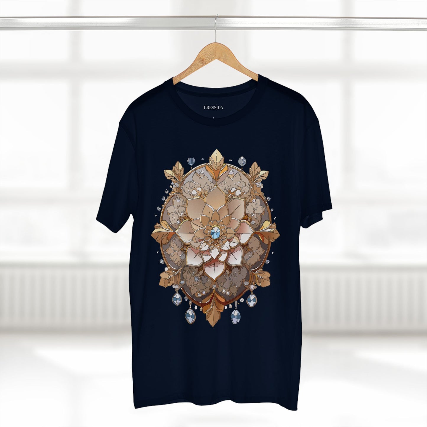 Floral Shirt, Shirt with Flower, Tee Shirt with Antique Flower