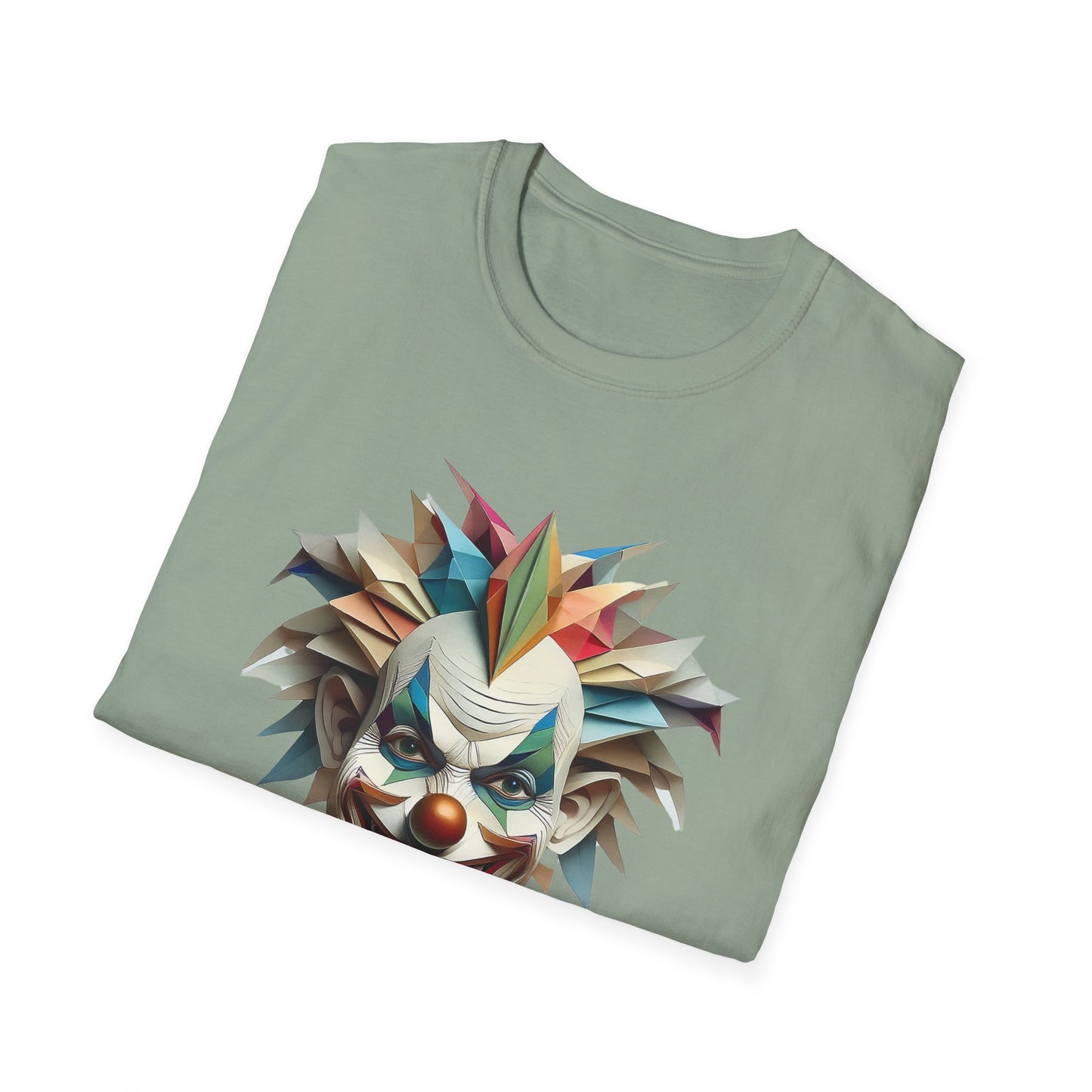 Clown Shirt, T Shirt with Clown, Funny Man Shirt, Tee Shirt with Funny Man, Circus Shirt, Shirt with Circus, Scary Man Shirt, Shirt with Scary Man
