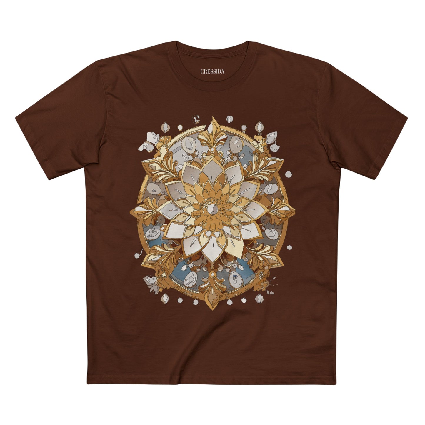 Floral Shirt, Shirt with Flower, Tee Shirt with Antique Flower
