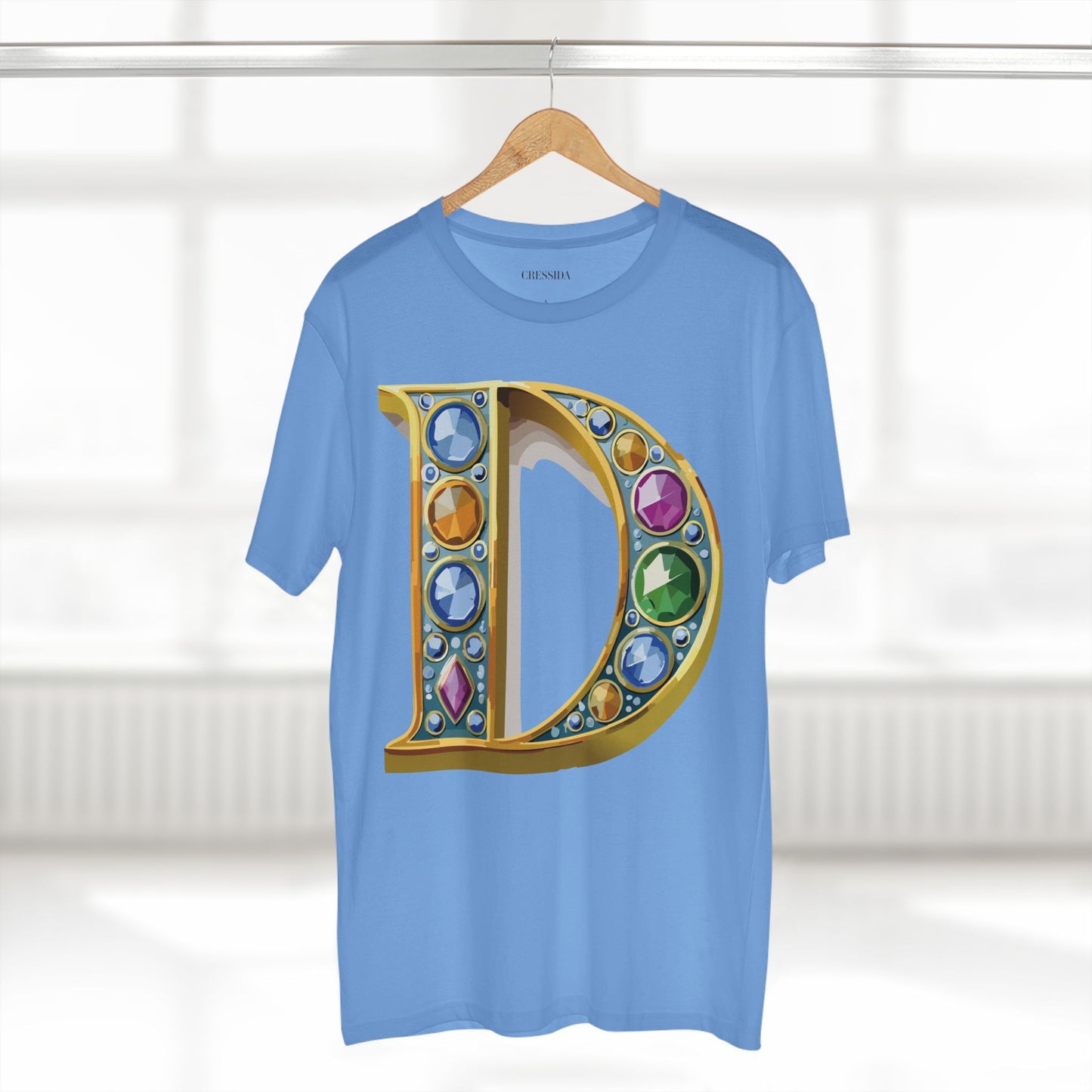 Letter Shirt, Shirt with Letters, Tee Shirt with Gold Letters