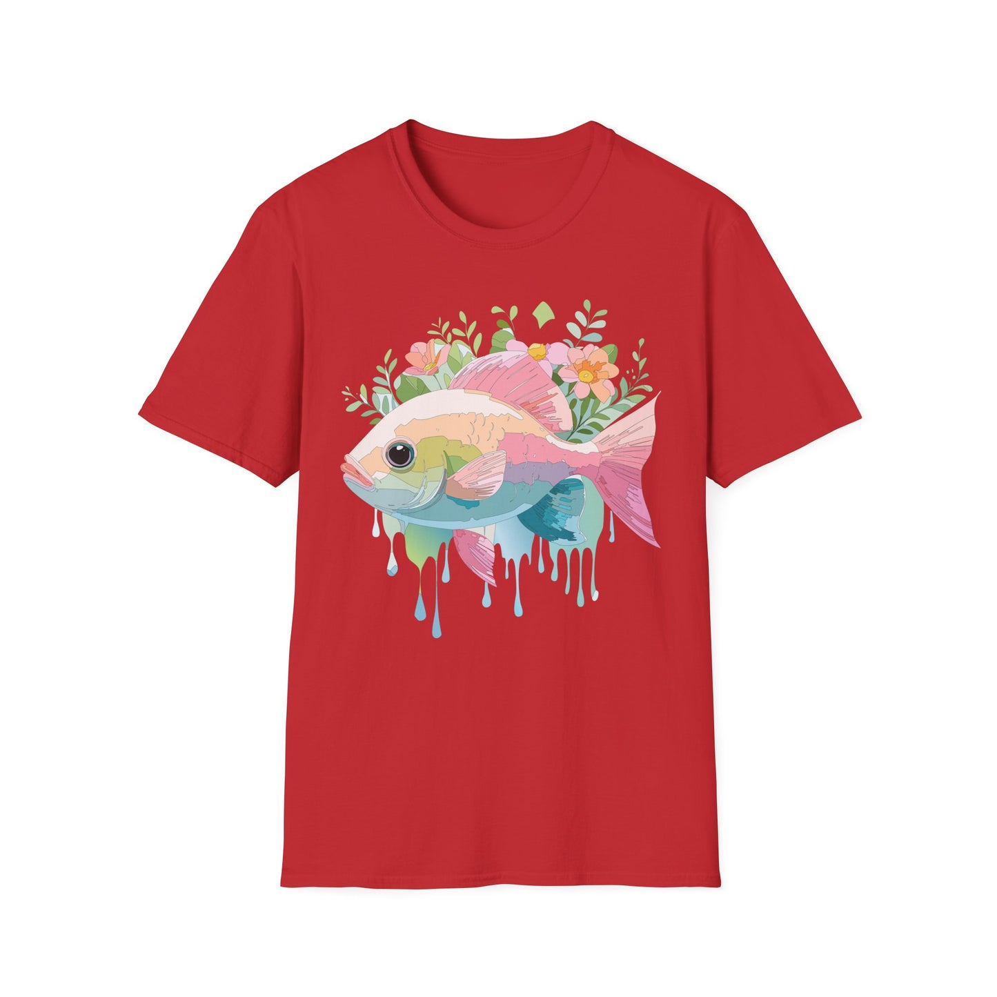 Fish Art Design Shirt, T Shirt with Fish, Graphic Shirt, Tee Shirt with Graphic Design, Shirt with Fish Graphic Art