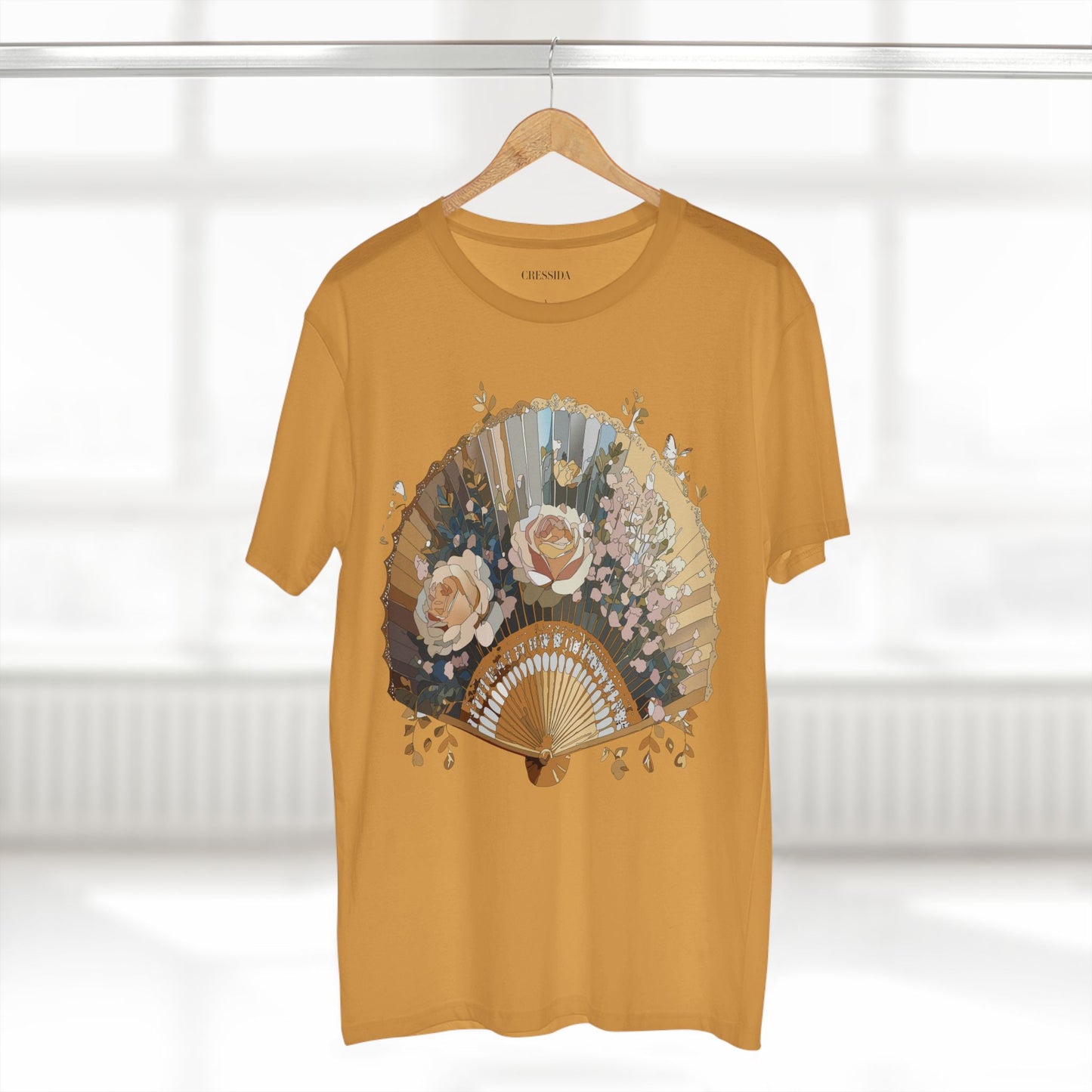 Fan shirt, Shirt with Fan, Tee Shirt with Antique Fan
