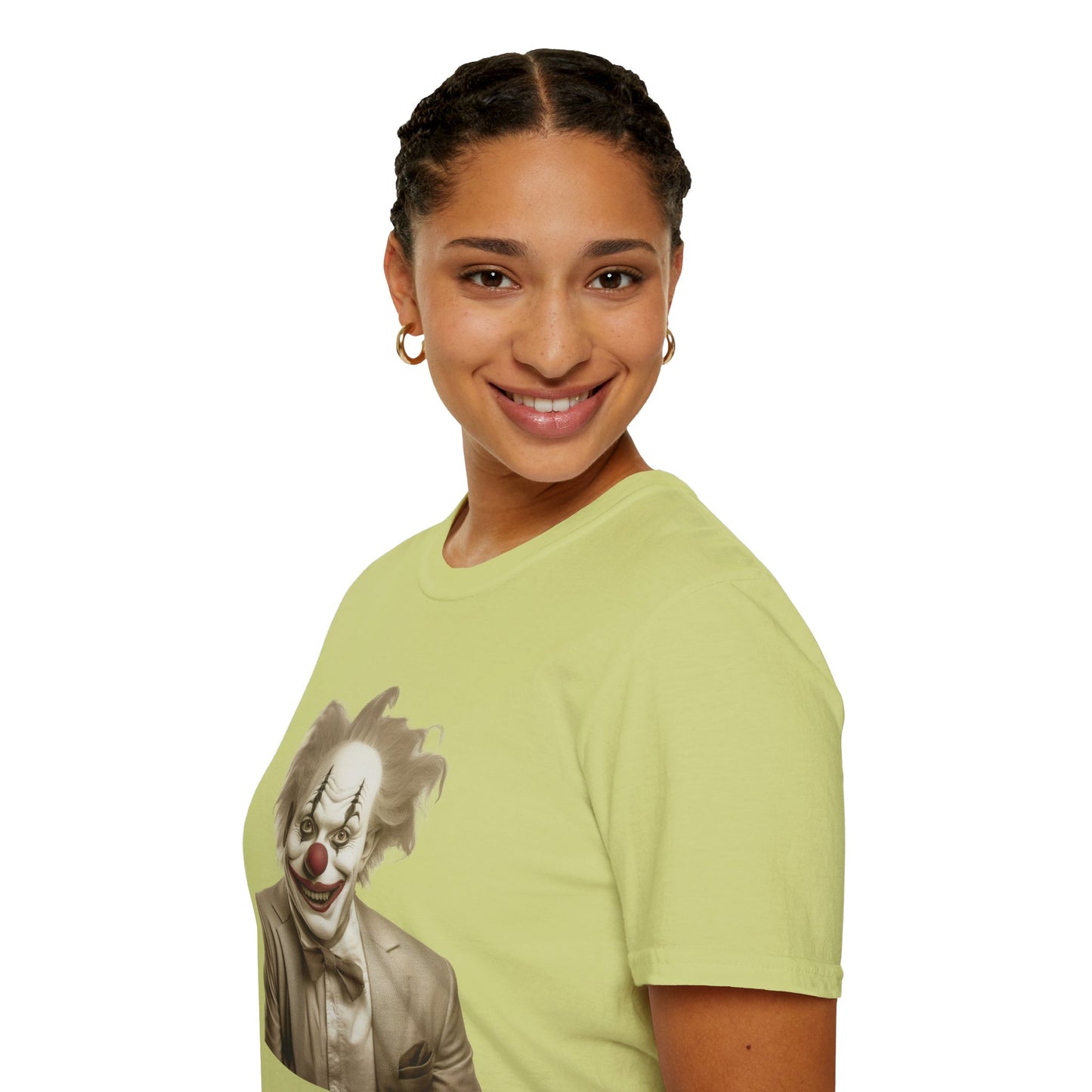 Clown Shirt, T Shirt with Clown, Funny Man Shirt, Tee Shirt with Funny Man, Circus Shirt, Shirt with Circus, Scary Man Shirt, Shirt with Scary Man