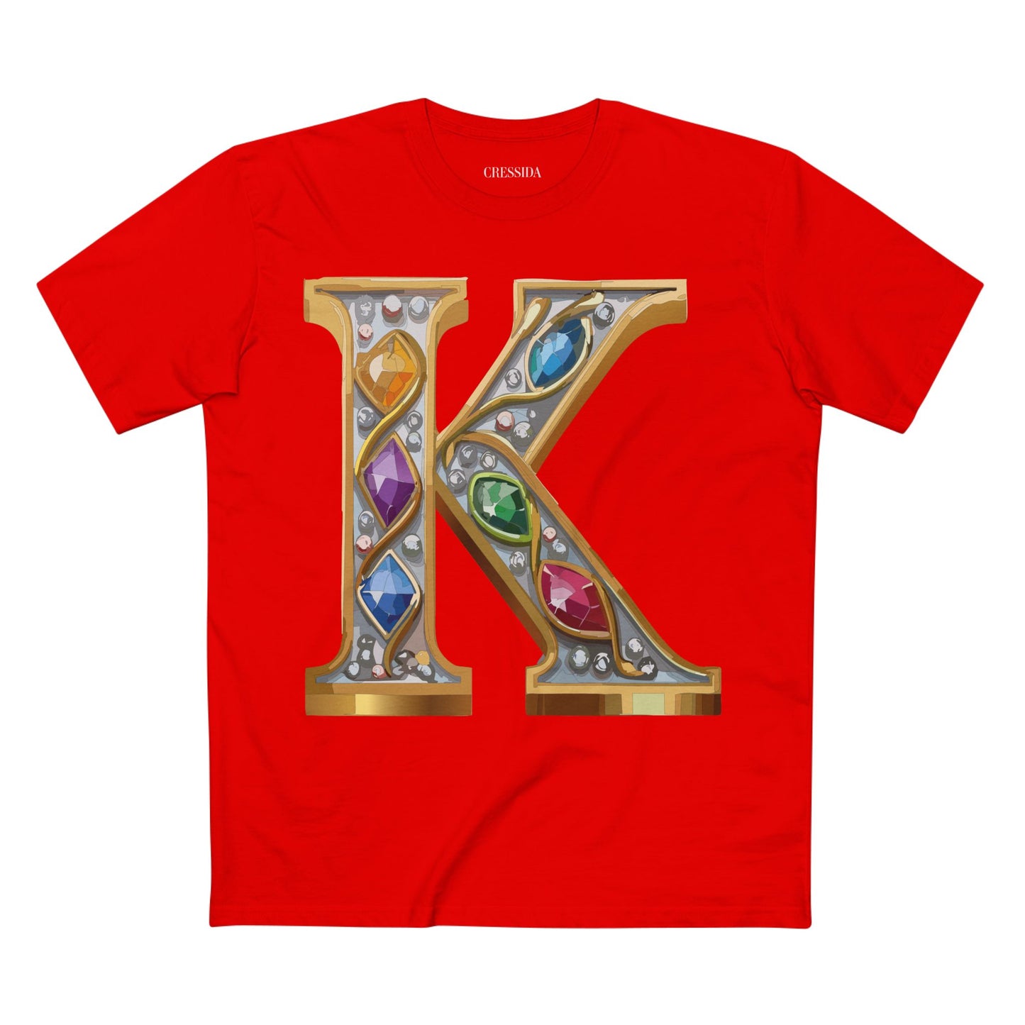 Letter Shirt, Shirt with Letters, Tee Shirt with Gold Letters