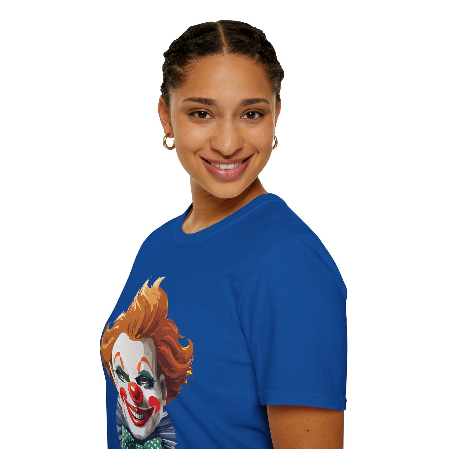Clown Shirt, T Shirt with Clown, Funny Man Shirt, Tee Shirt with Funny Man, Circus Shirt, Shirt with Circus, Scary Man Shirt, Shirt with Scary Man