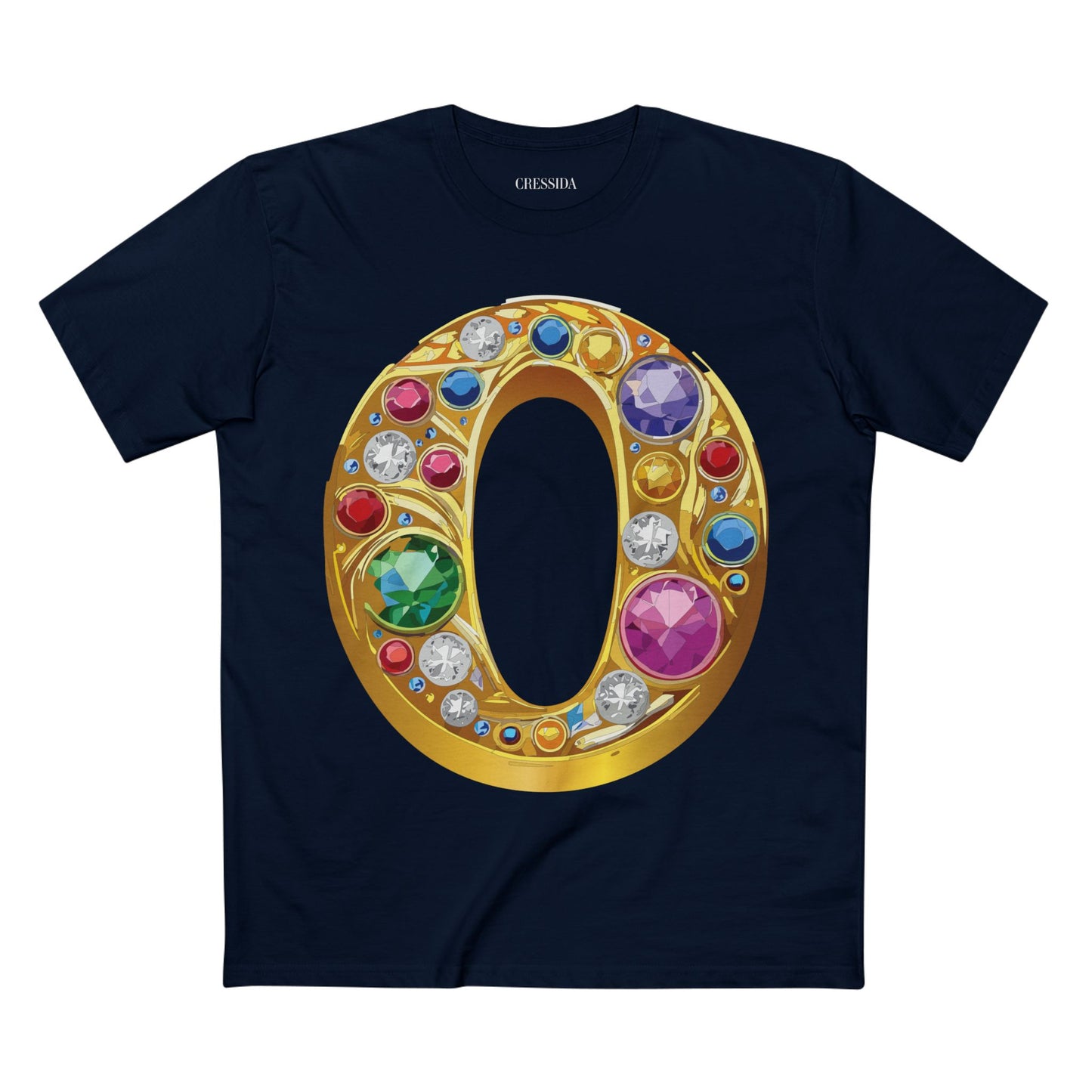 Letter Shirt, Shirt with Letters, Tee Shirt with Gold Letters