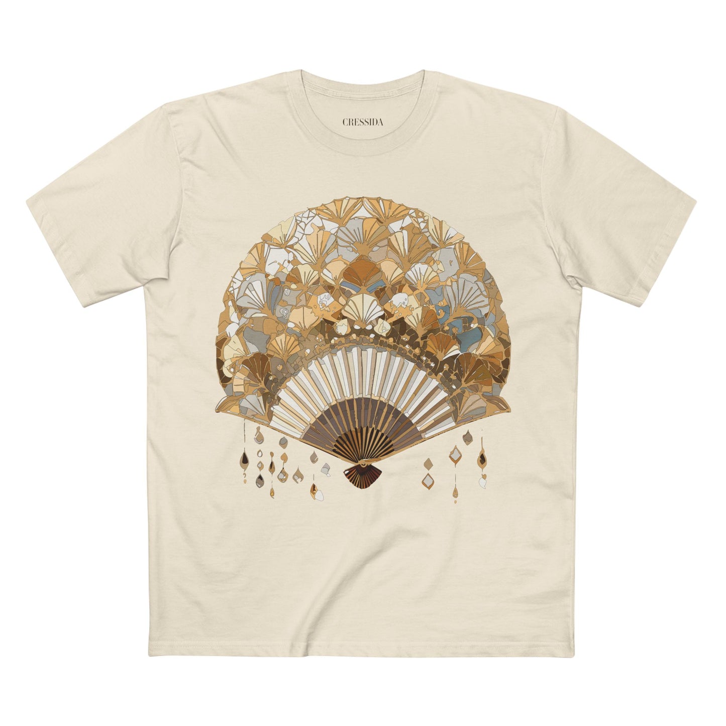 Fan shirt, Shirt with Fan, Tee Shirt with Antique Fan
