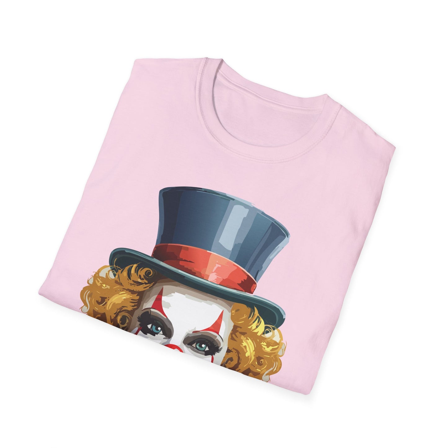 Clown Shirt, T Shirt with Clown, Funny Man Shirt, Tee Shirt with Funny Man, Circus Shirt, Shirt with Circus, Scary Man Shirt, Shirt with Scary Man