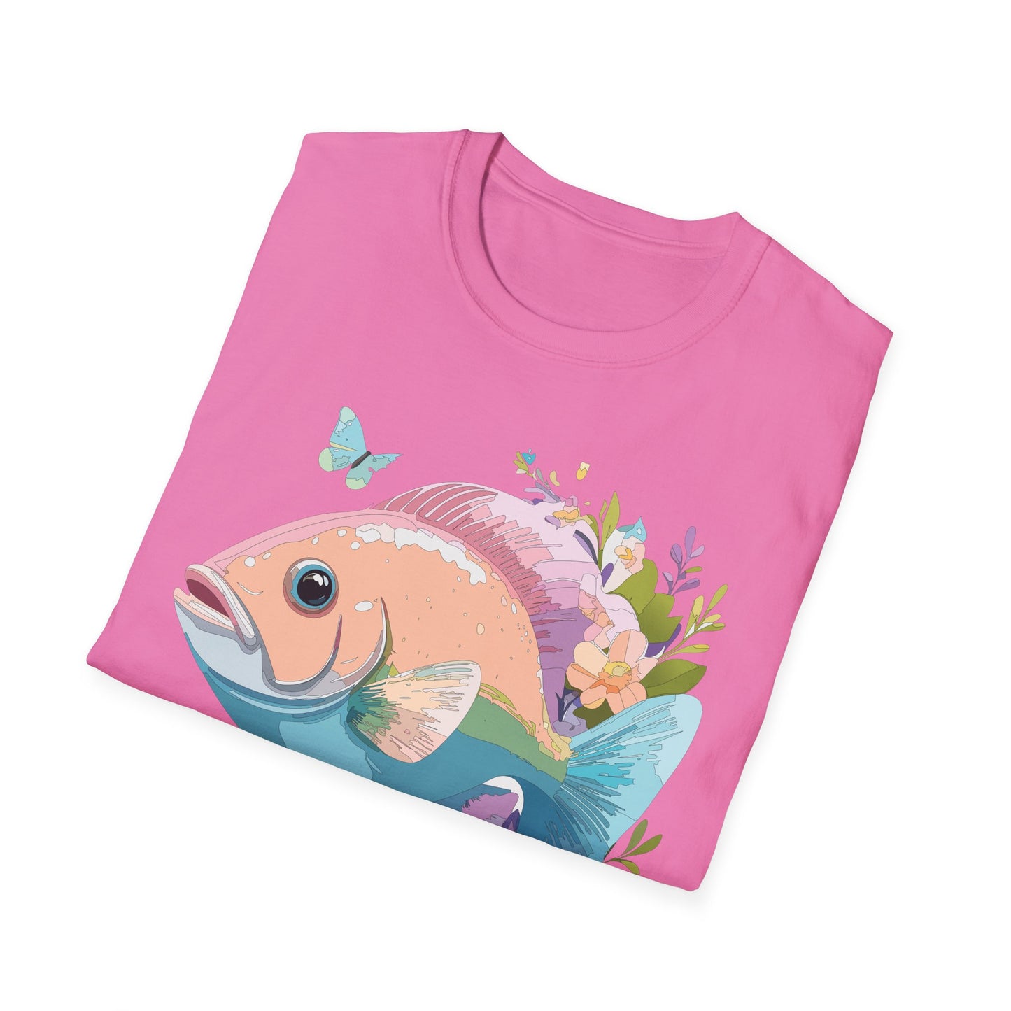 Fish Art Design Shirt, T Shirt with Fish, Graphic Shirt, Tee Shirt with Graphic Design, Shirt with Fish Graphic Art