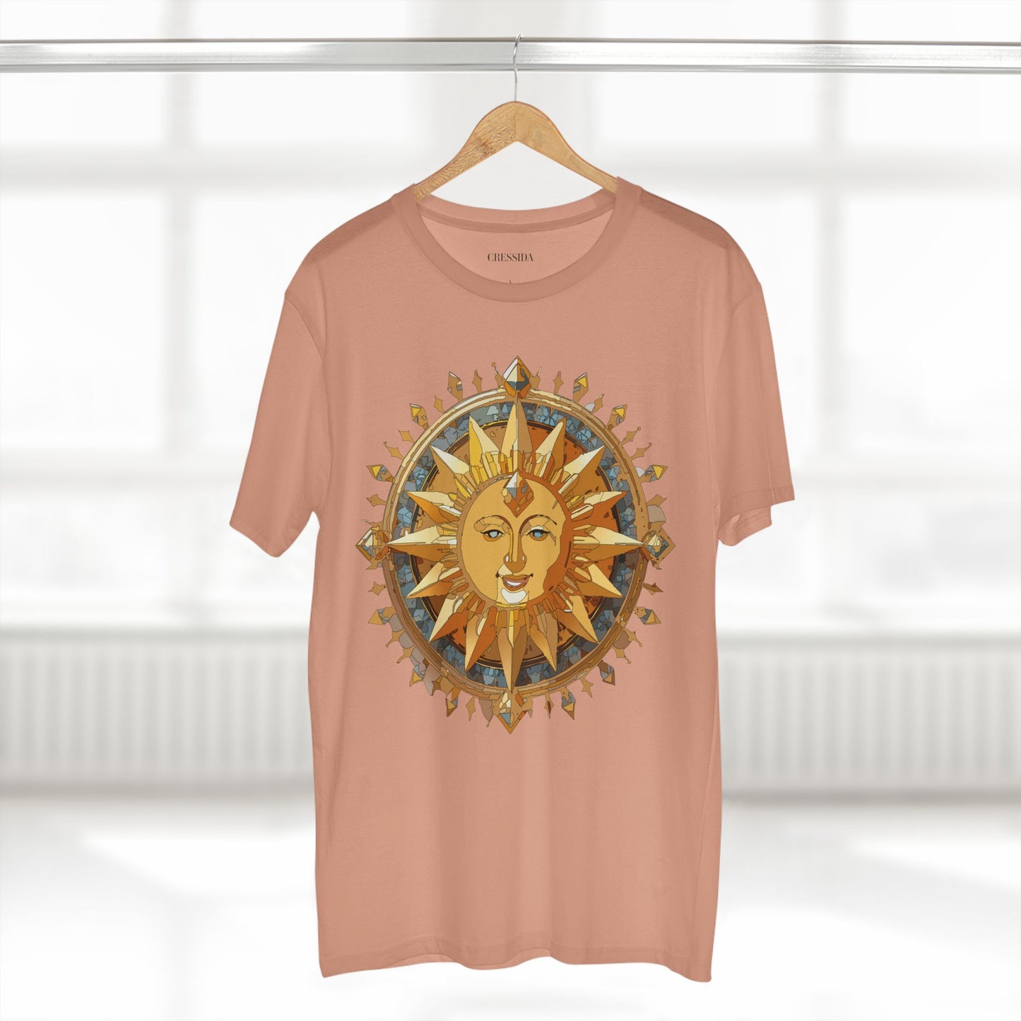 Sun Shirt, Shirt with Sun, Tee Shirt with Gold Sun