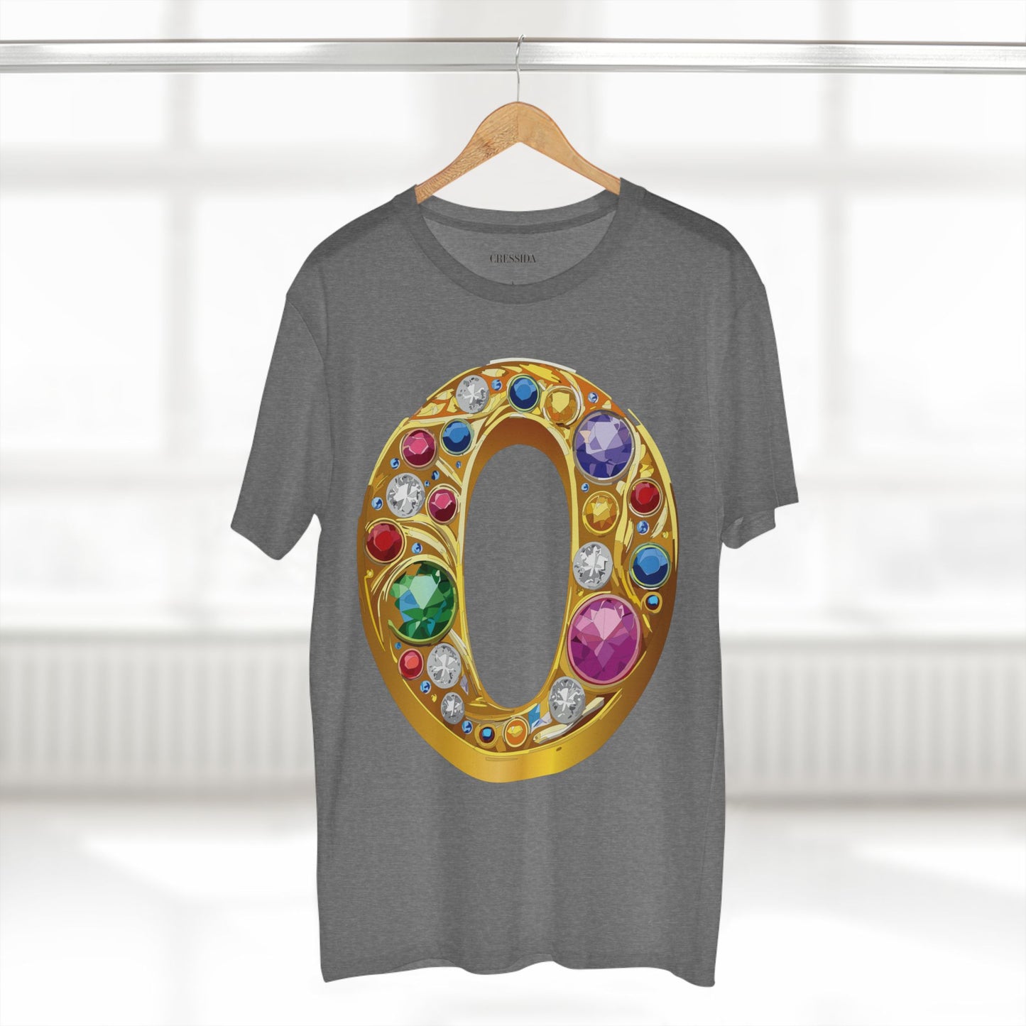 Letter Shirt, Shirt with Letters, Tee Shirt with Gold Letters