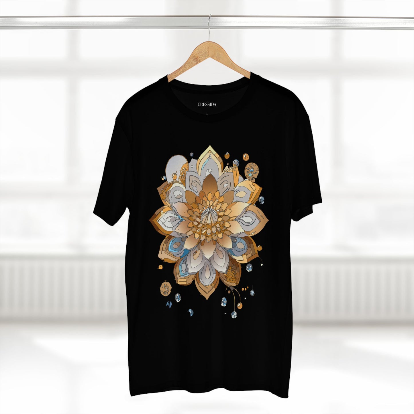 Floral Shirt, Shirt with Flower, Tee Shirt with Antique Flower