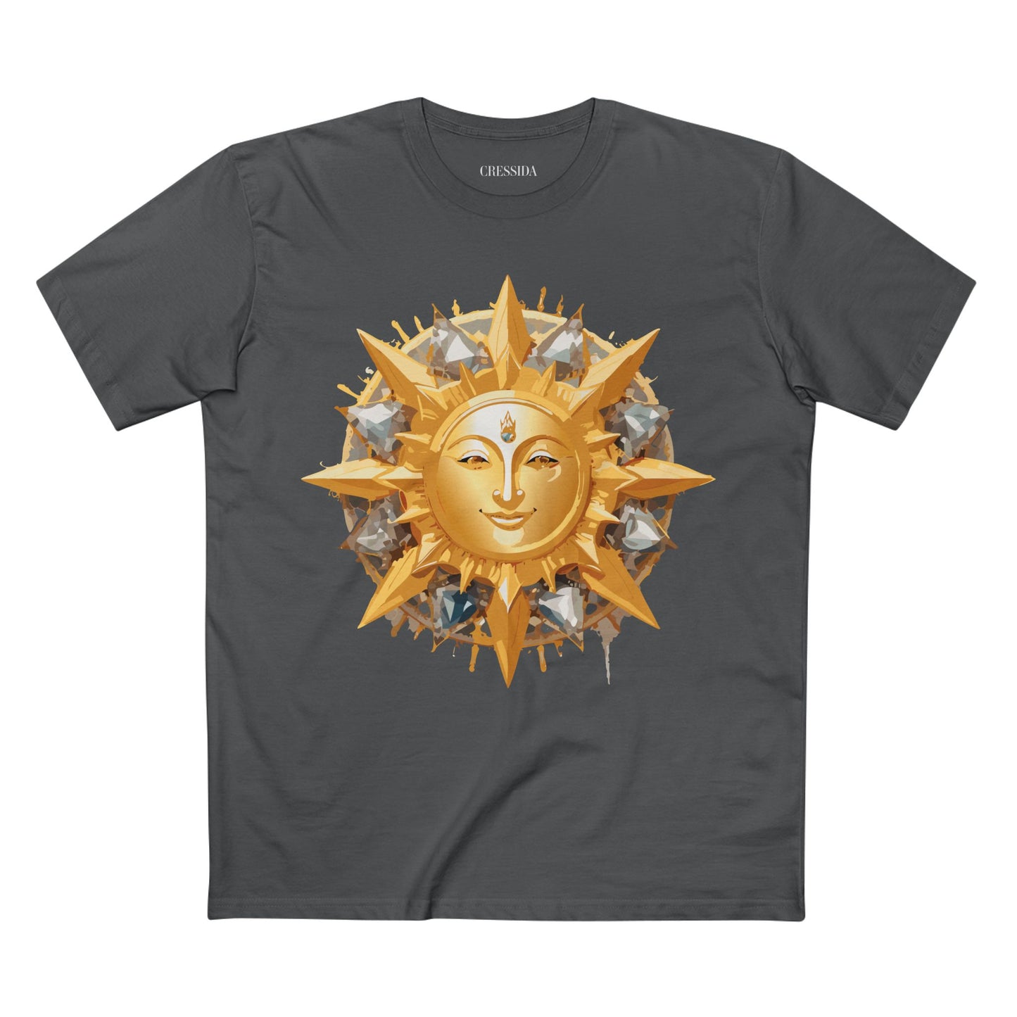 Sun Shirt, Shirt with Sun, Tee Shirt with Gold Sun