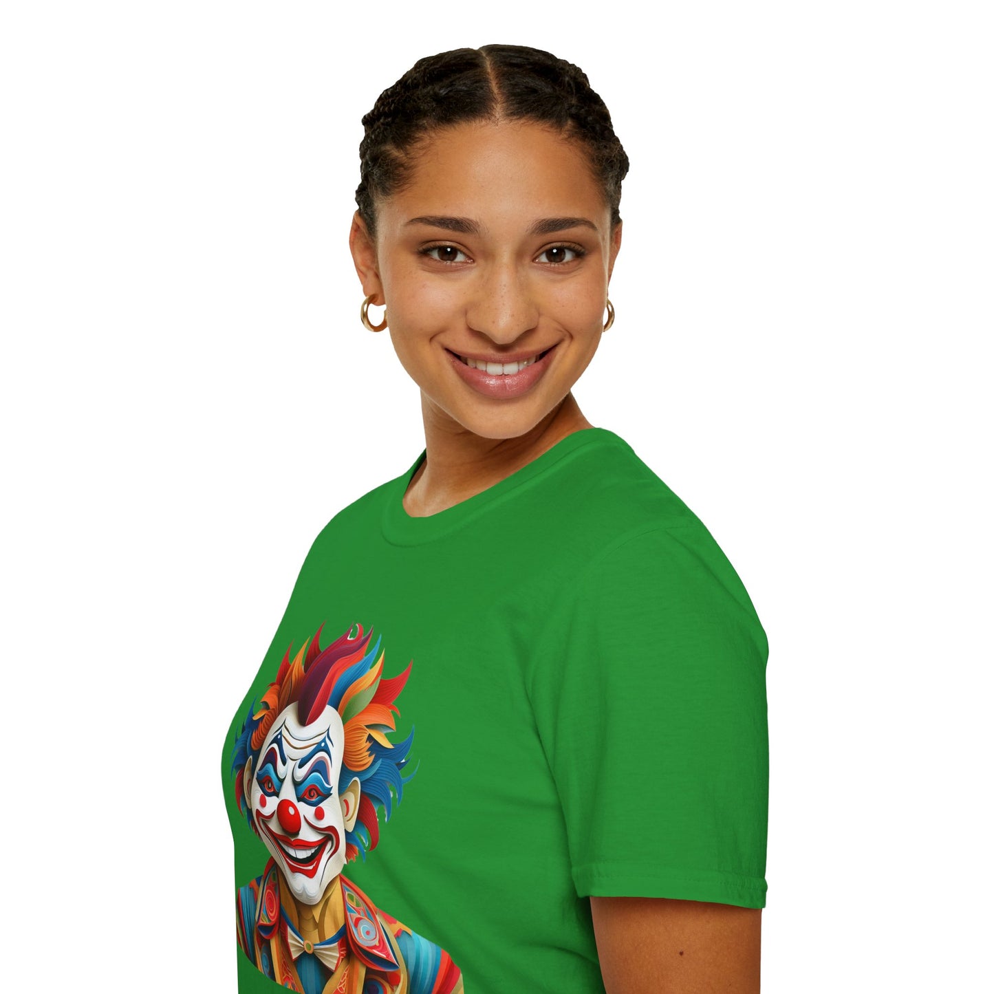 Clown Shirt, T Shirt with Clown, Funny Man Shirt, Tee Shirt with Funny Man, Circus Shirt, Shirt with Circus, Scary Man Shirt, Shirt with Scary Man