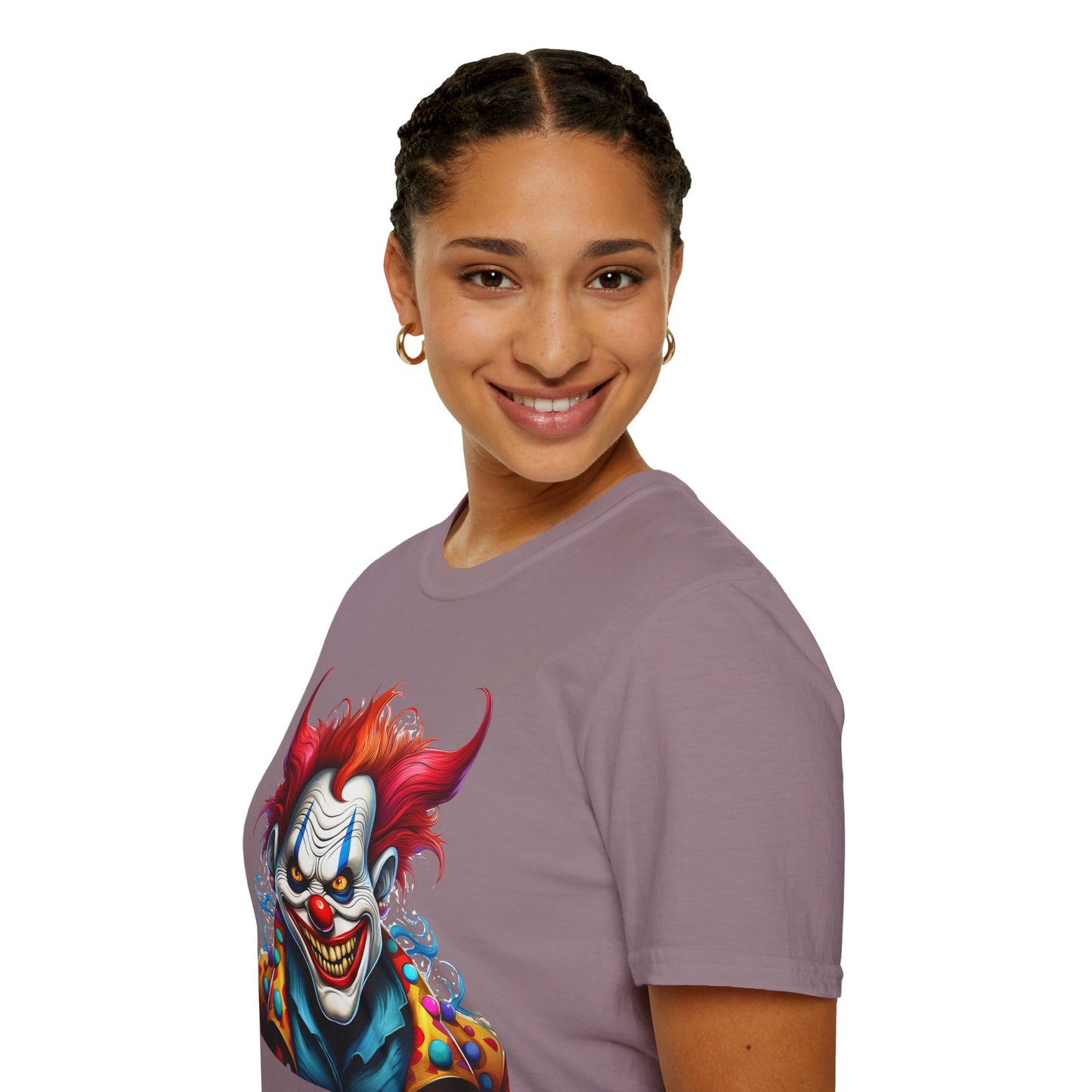 Clown Shirt, T Shirt with Clown, Funny Man Shirt, Tee Shirt with Funny Man, Circus Shirt, Shirt with Circus, Scary Man Shirt, Shirt with Scary Man