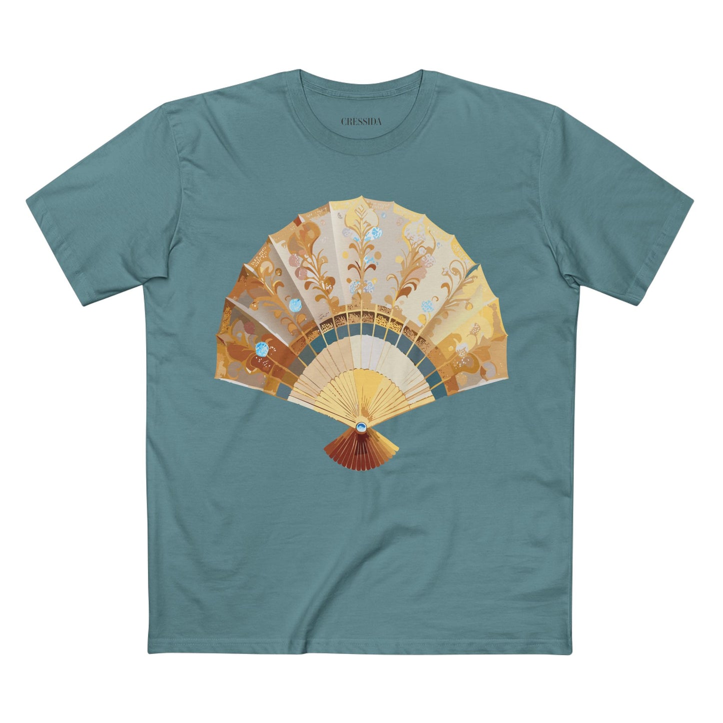Fan shirt, Shirt with Fan, Tee Shirt with Antique Fan