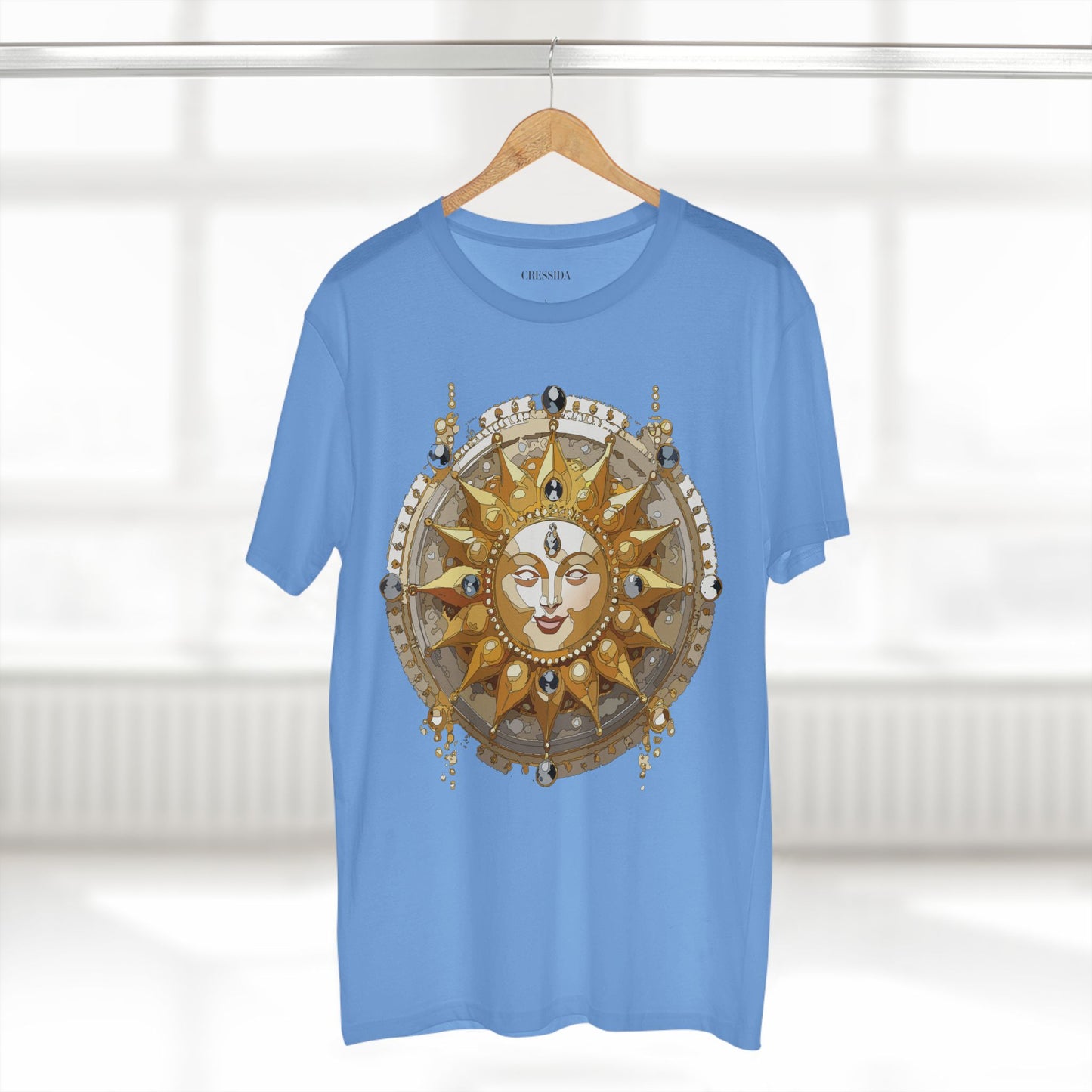 Sun Shirt, Shirt with Sun, Tee Shirt with Gold Sun