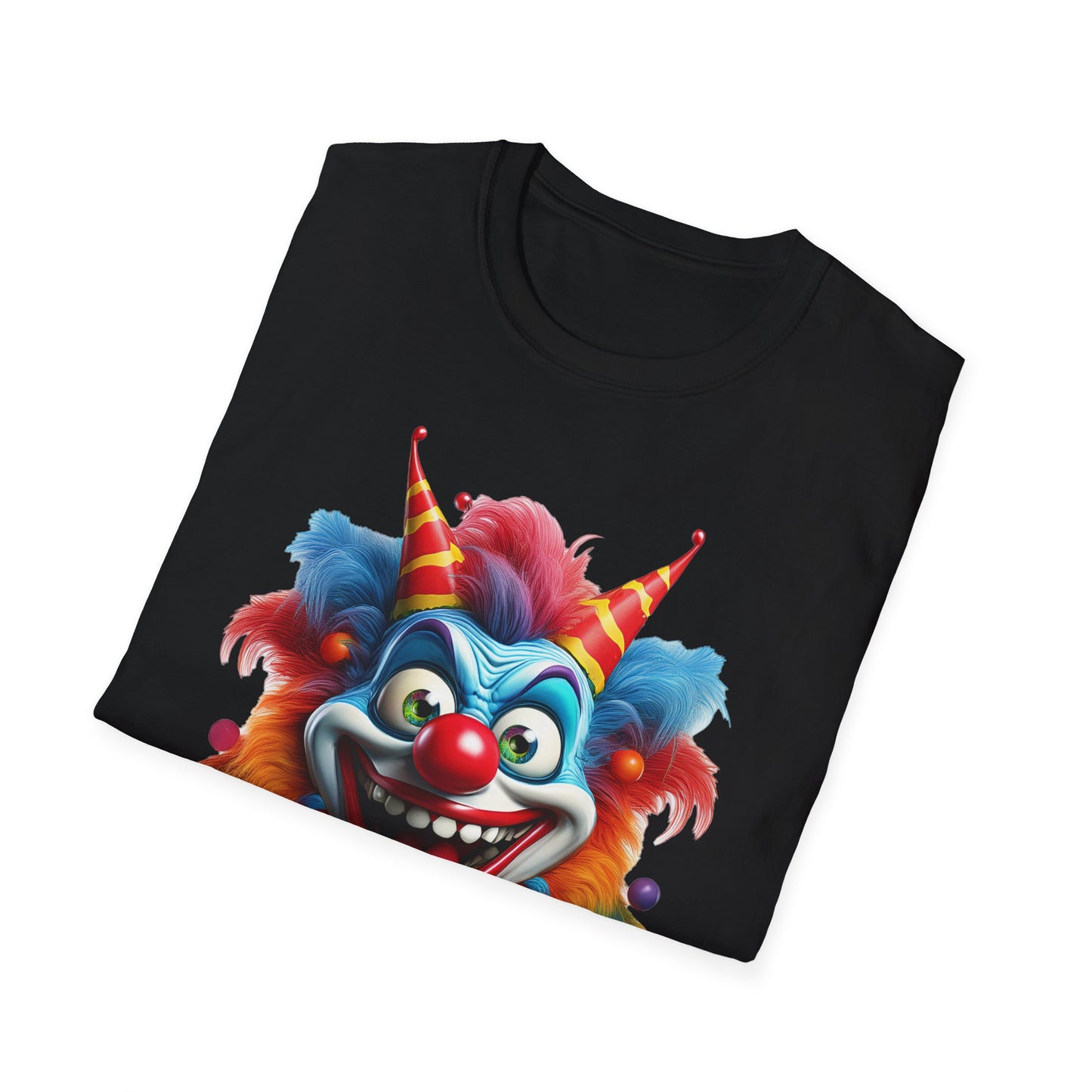 Clown Shirt, T Shirt with Clown, Funny Man Shirt, Tee Shirt with Funny Man, Circus Shirt, Shirt with Circus, Scary Man Shirt, Shirt with Scary Man