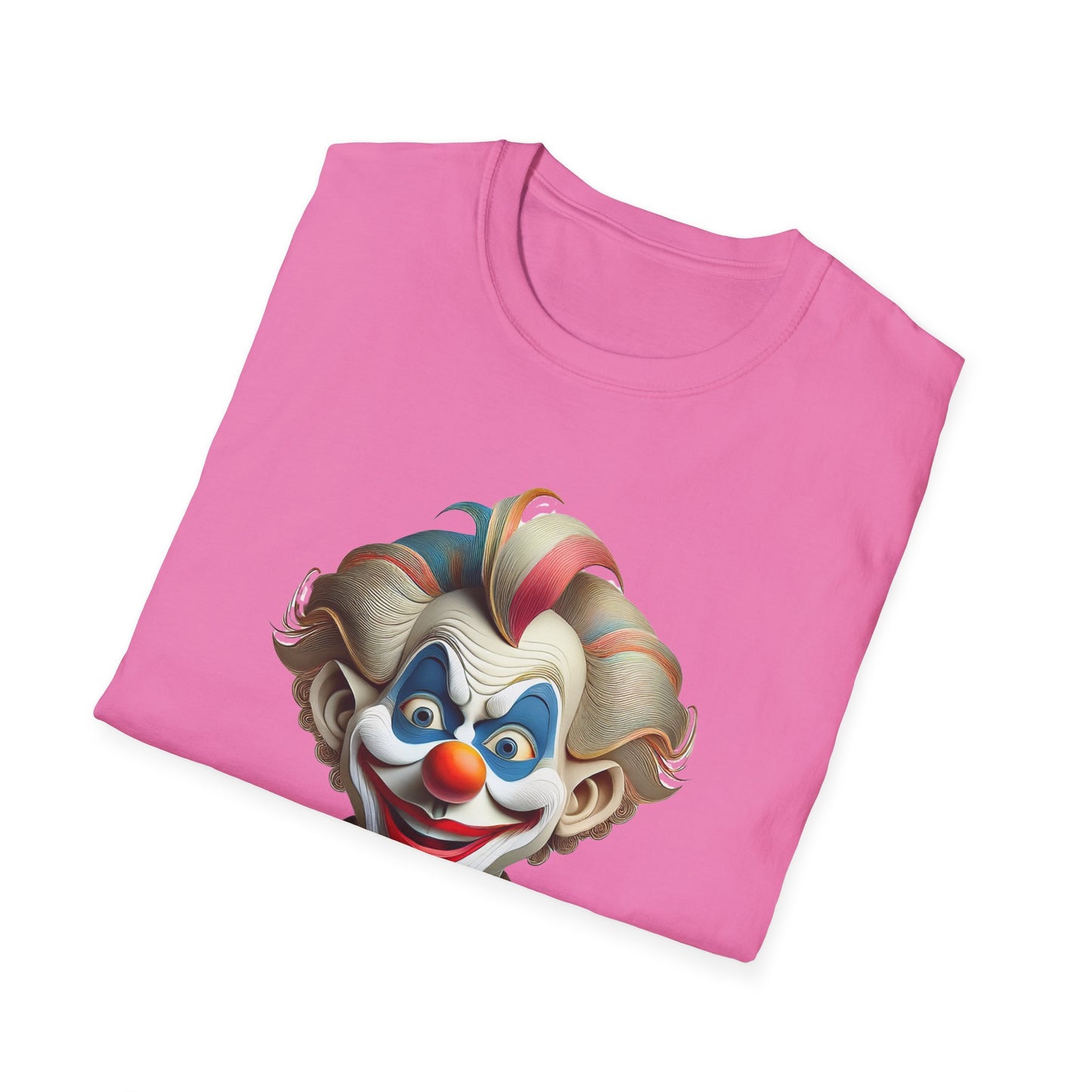 Clown Shirt, T Shirt with Clown, Funny Man Shirt, Tee Shirt with Funny Man, Circus Shirt, Shirt with Circus, Scary Man Shirt, Shirt with Scary Man