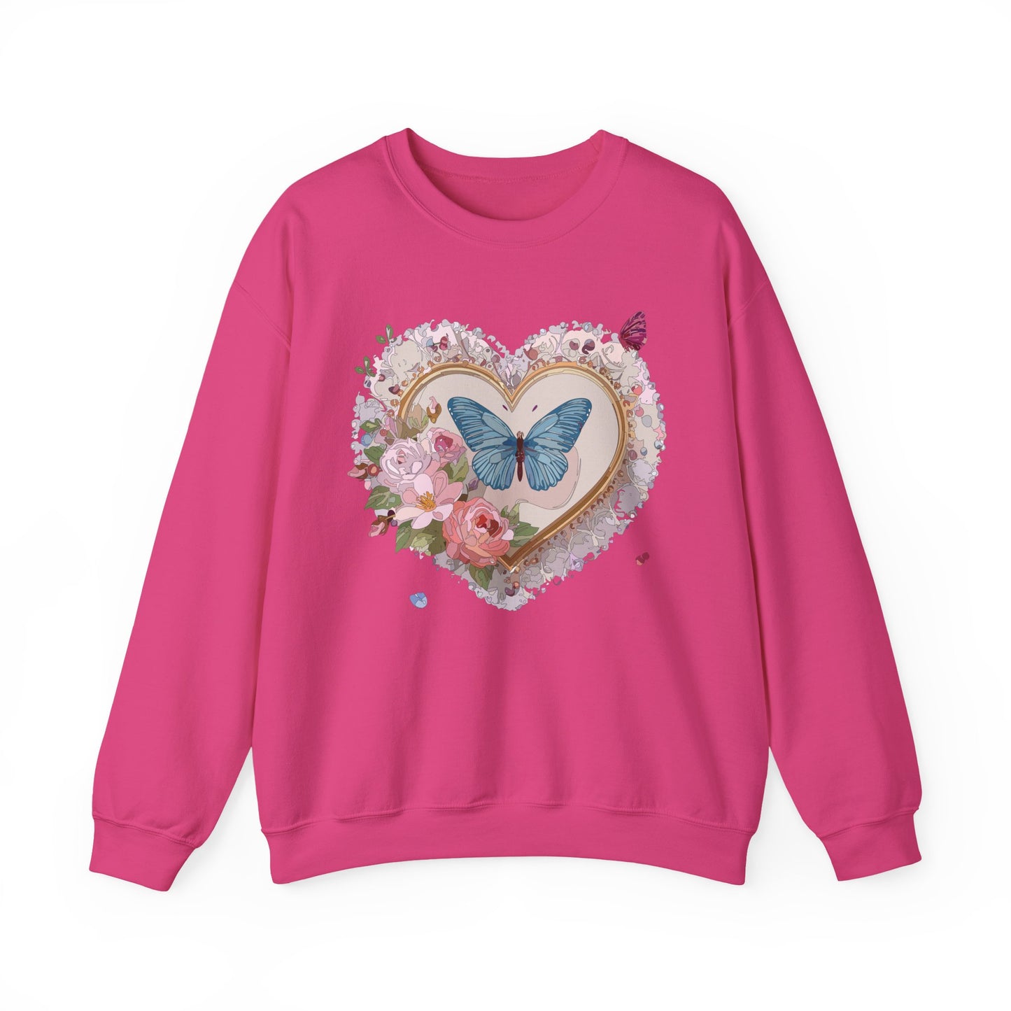 Floral Heart Sweatshirt, Floral Love Sweatshirt, Valentine's Day Sweatshirt, Heart Floral Sweatshirt