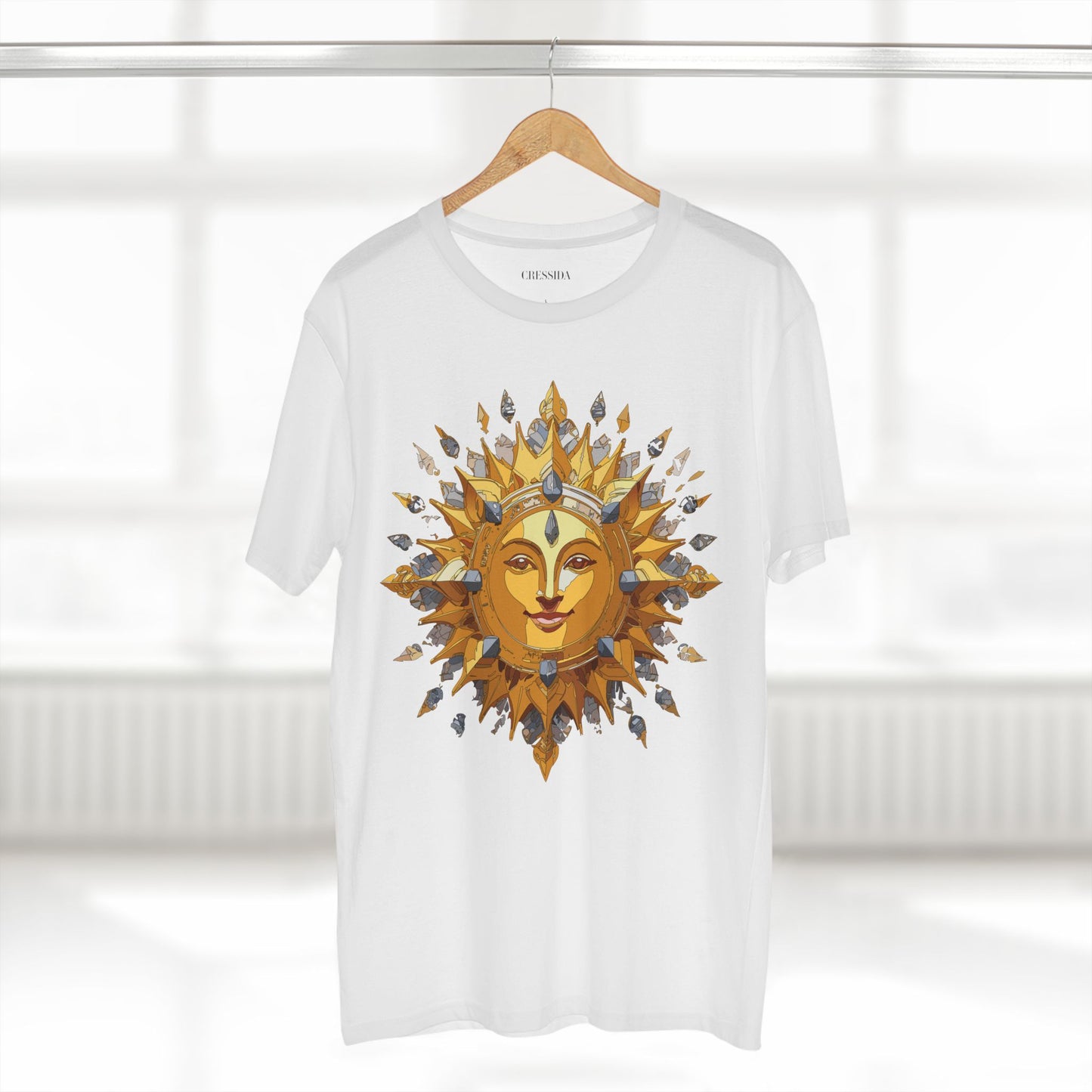Sun Shirt, Shirt with Sun, Tee Shirt with Gold Sun