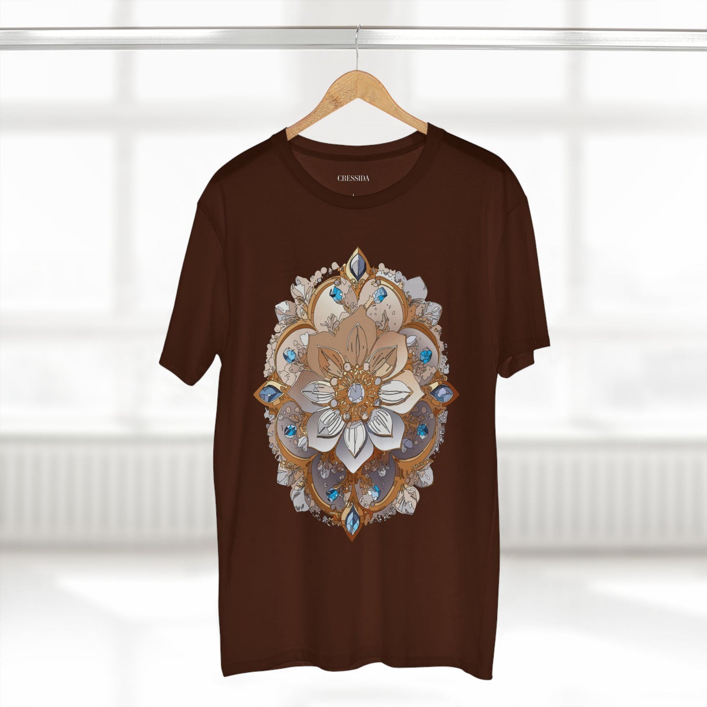 Floral Shirt, Shirt with Flower, Tee Shirt with Antique Flower