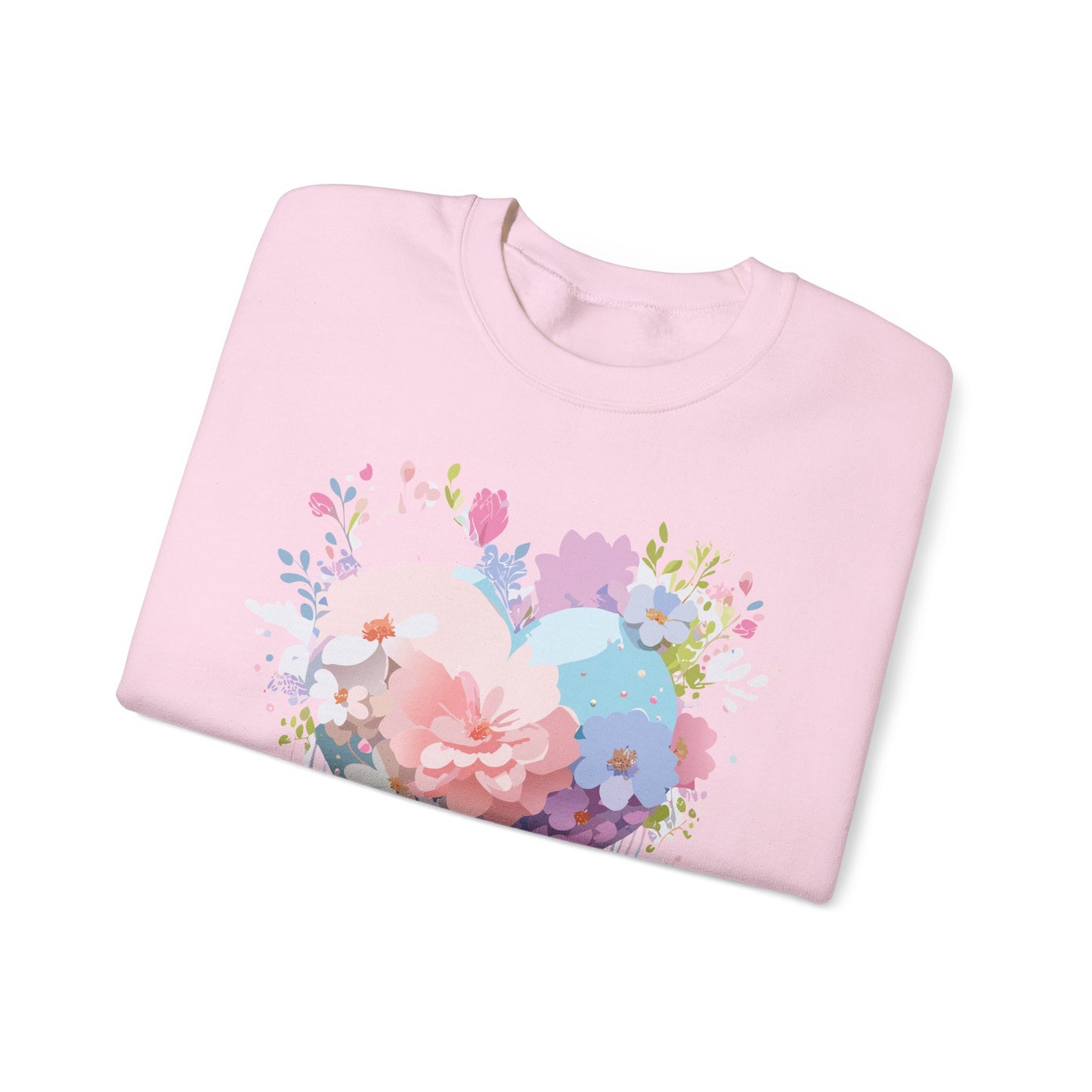 Floral Heart Sweatshirt, Floral Love Sweatshirt, Valentine's Day Sweatshirt, Heart Floral Sweatshirt